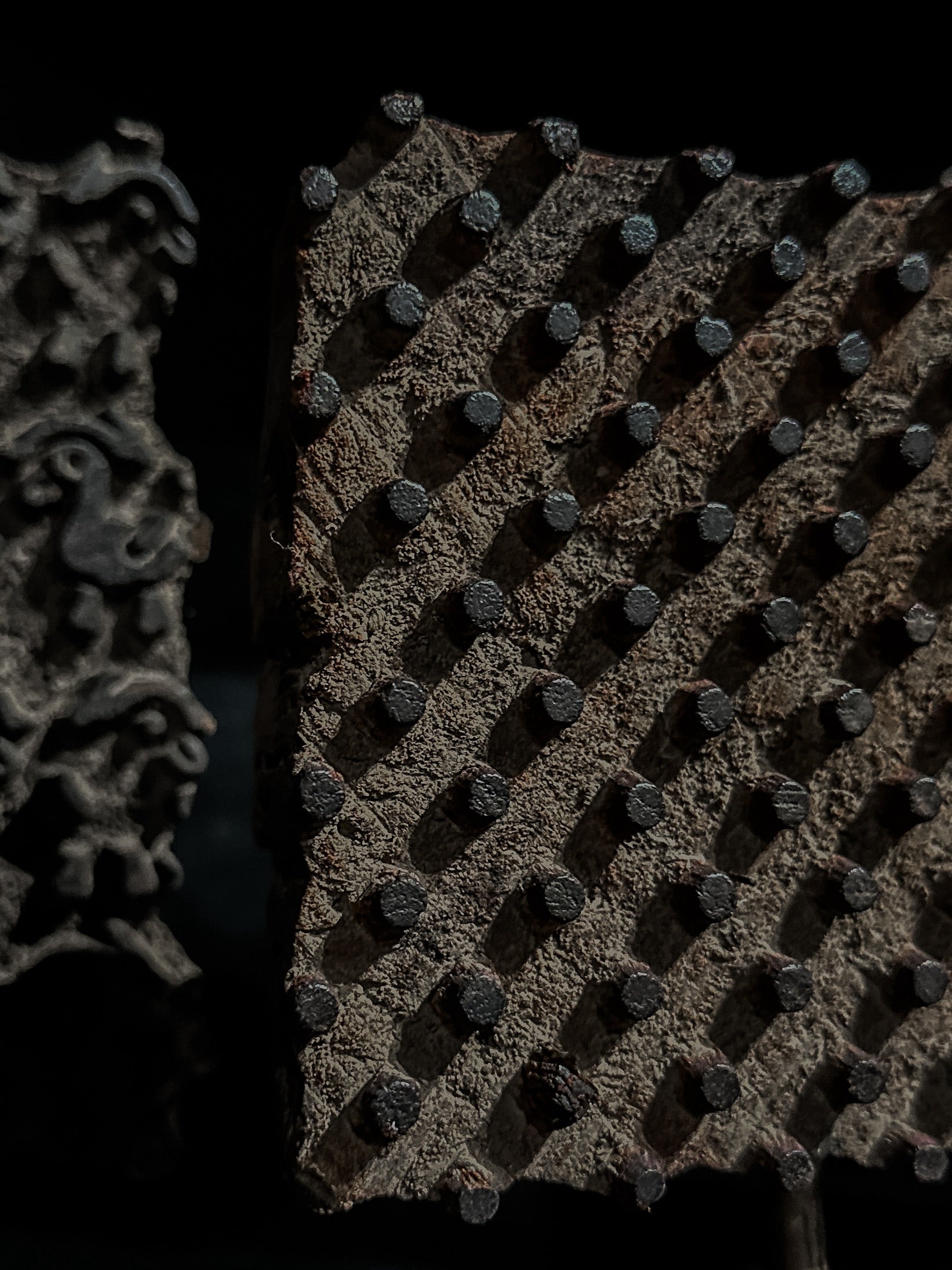 old block printing stamp 