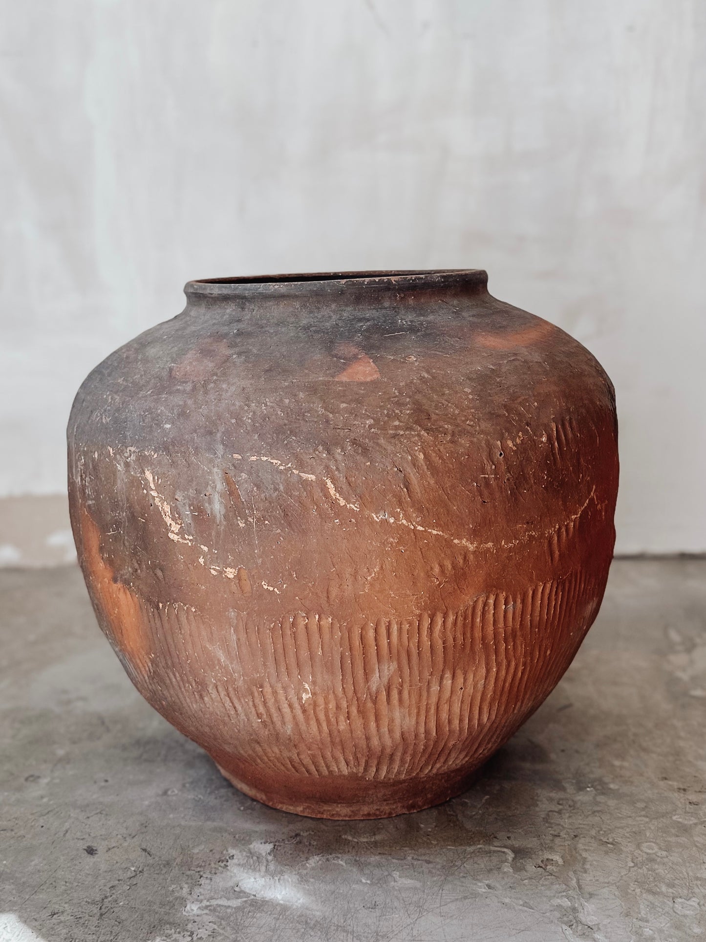 Unglazed terracotta pot #3