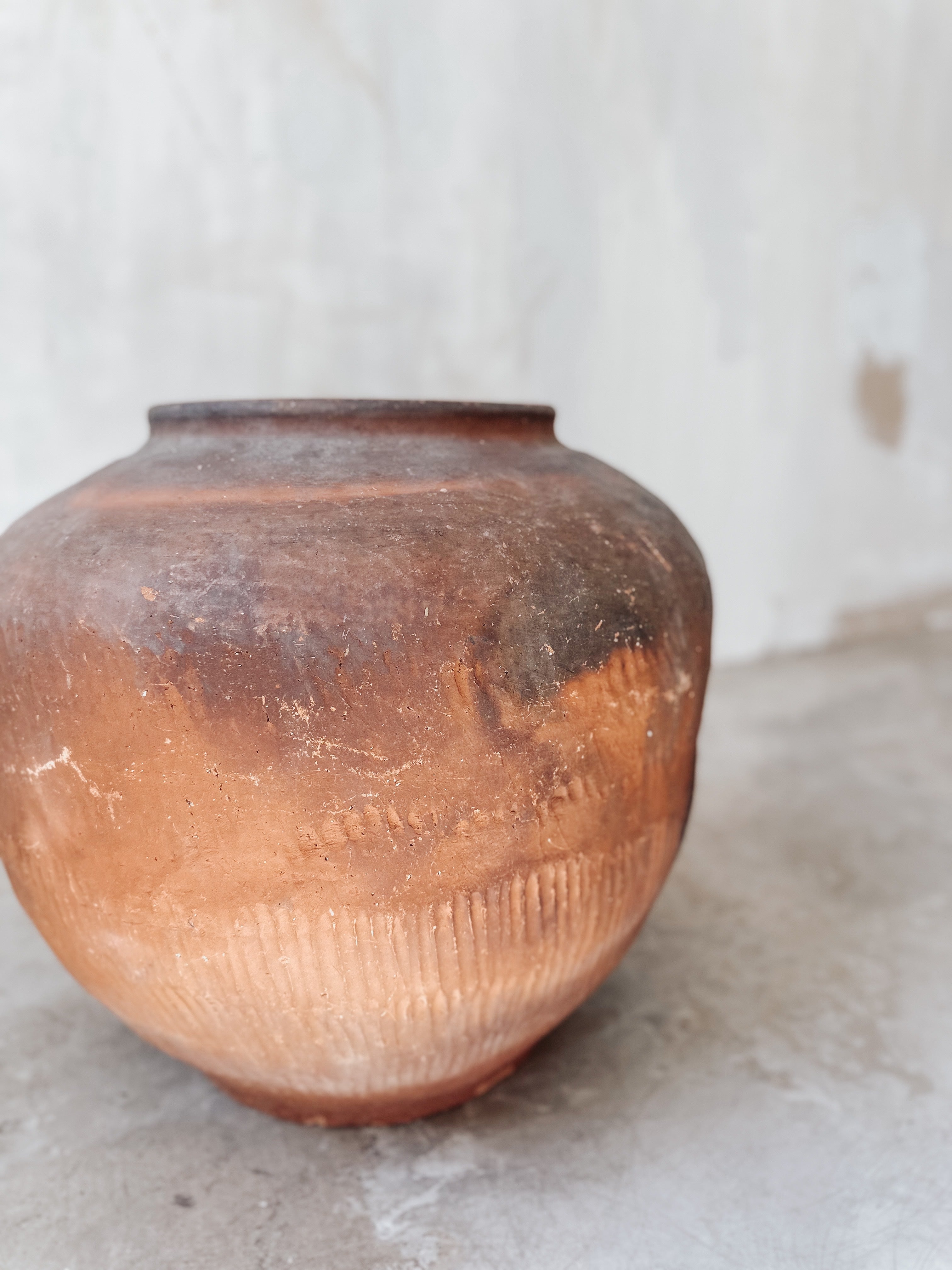 Unglazed terracotta pot #3