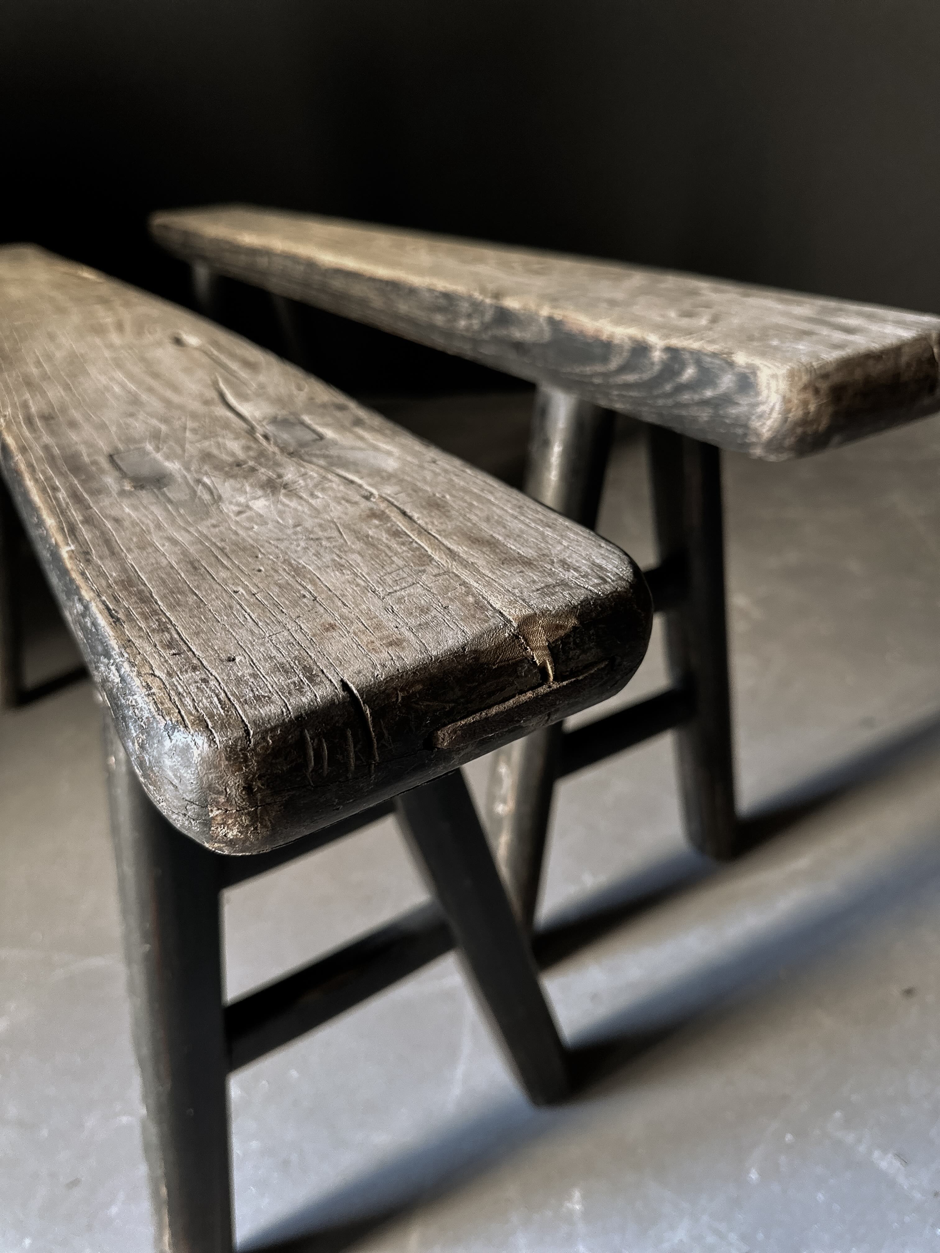 20c Chinese dark twin bench