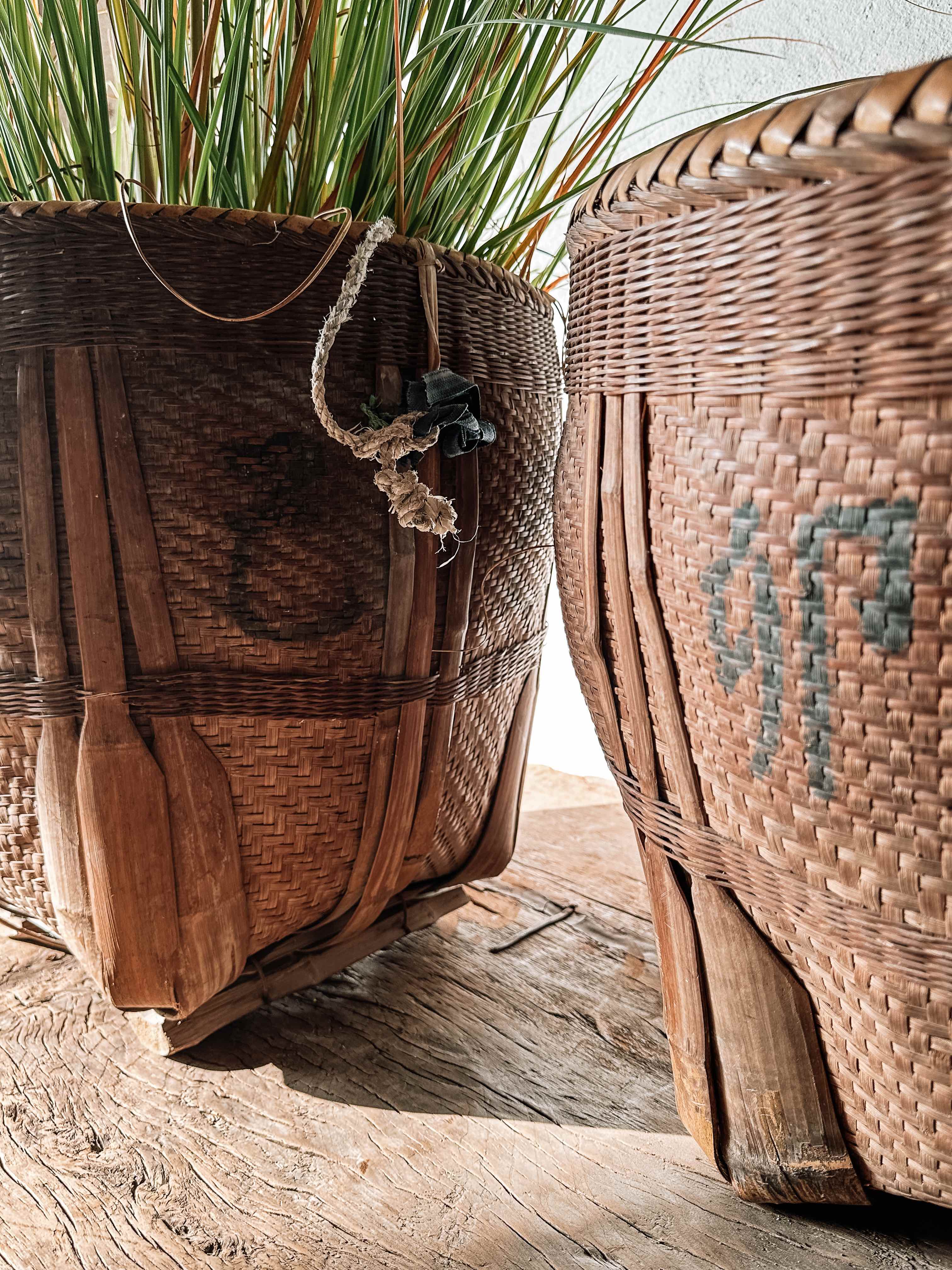 Old Chinese farmer's basket