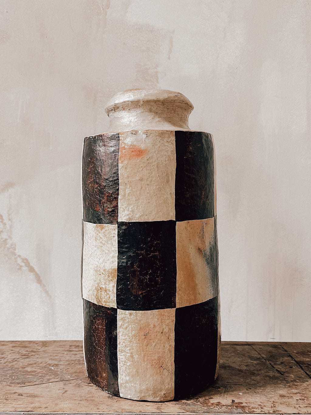 Poterie "checkered pot large"