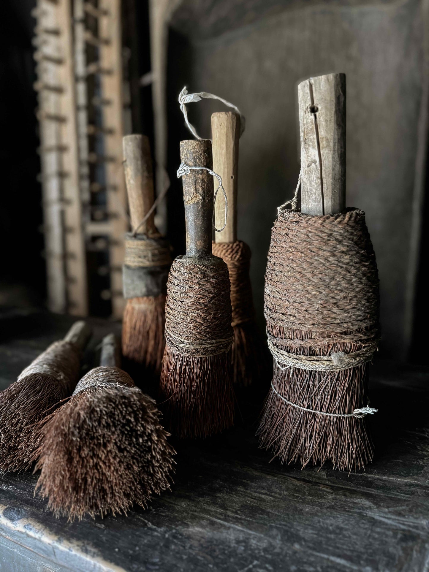 Vintage rustic brush