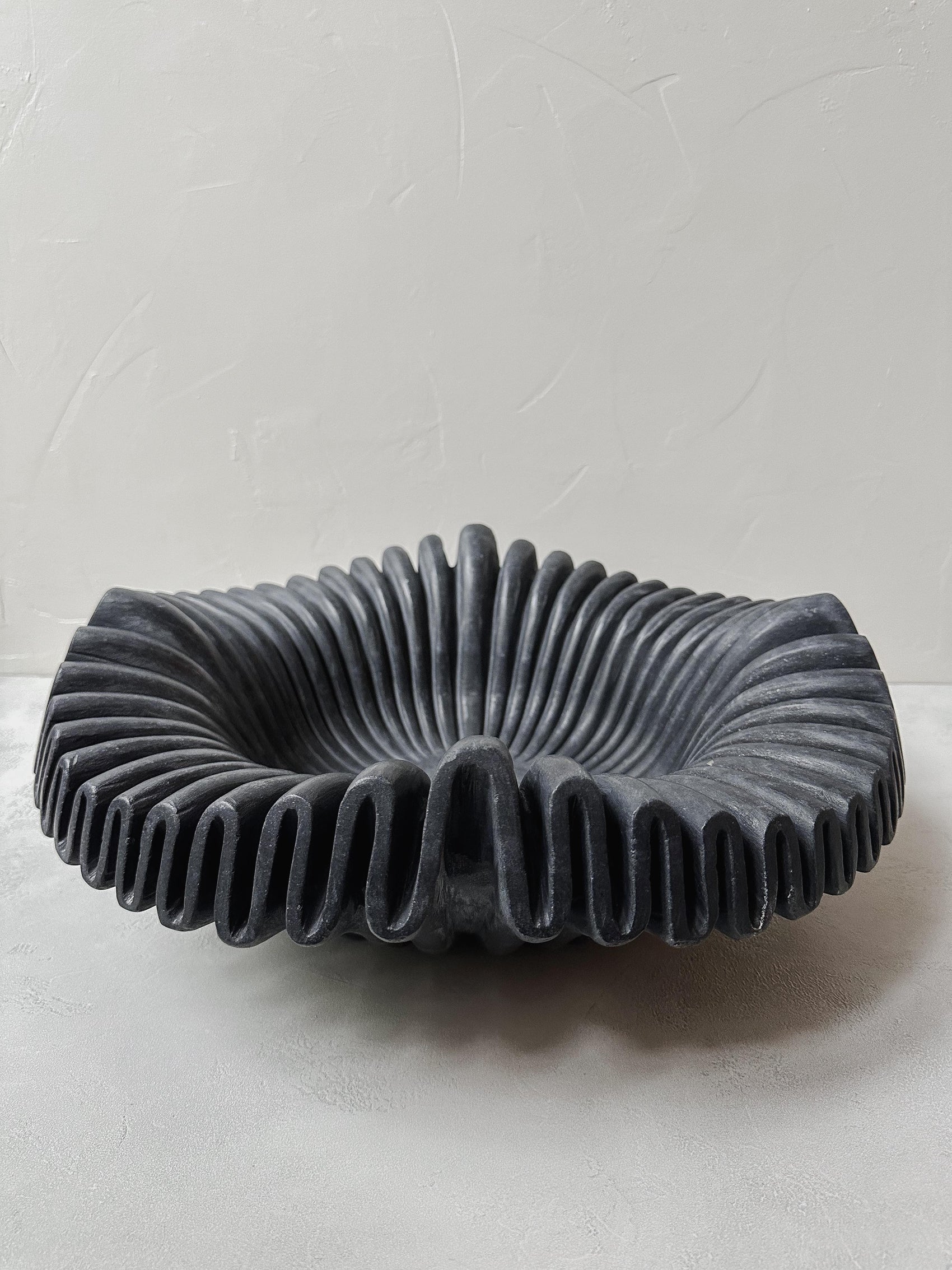 schwarze Marmorschale XXL