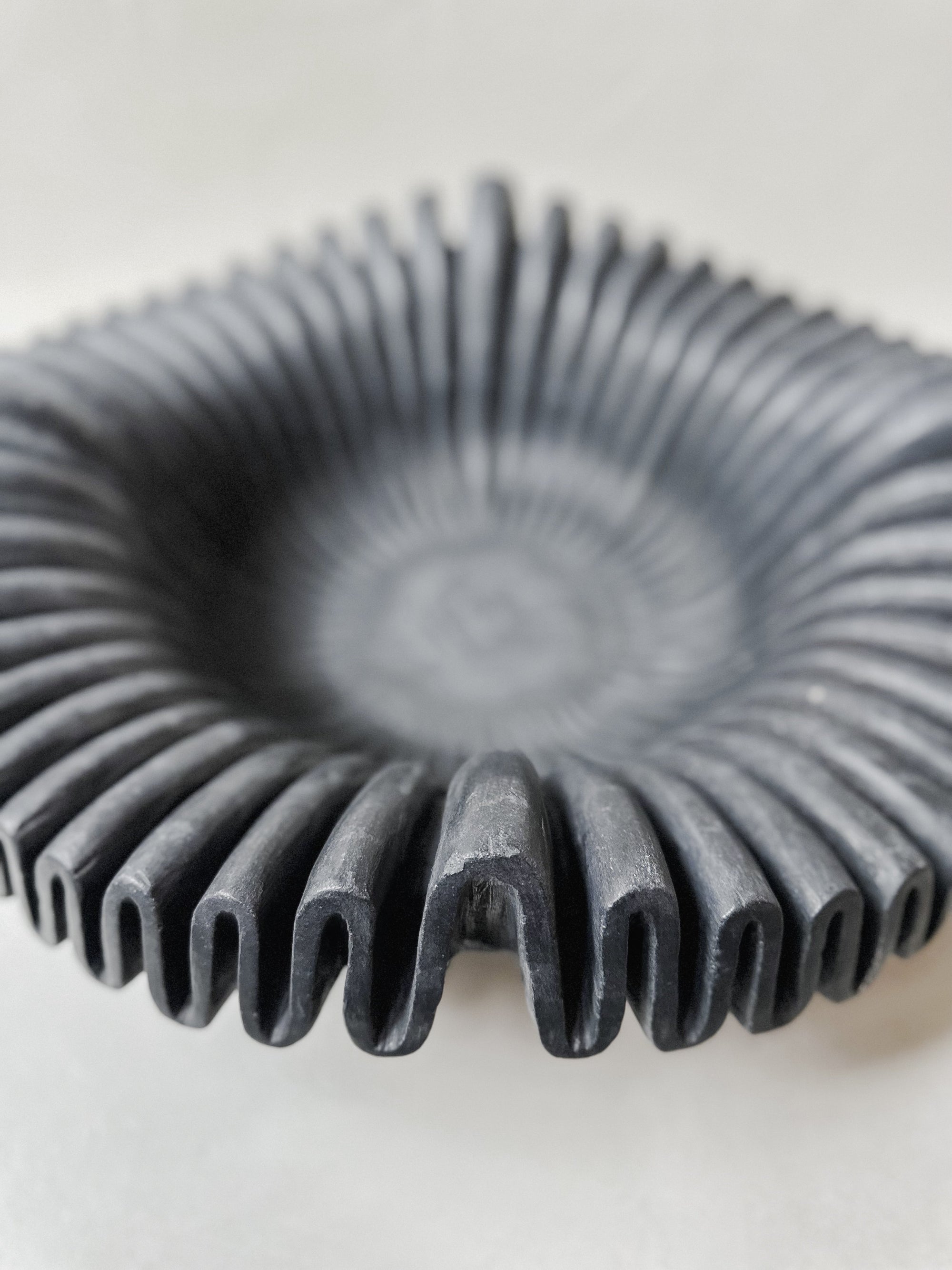 schwarze Marmorschale XXL
