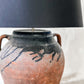 floor lamp antique olive pot & chintz