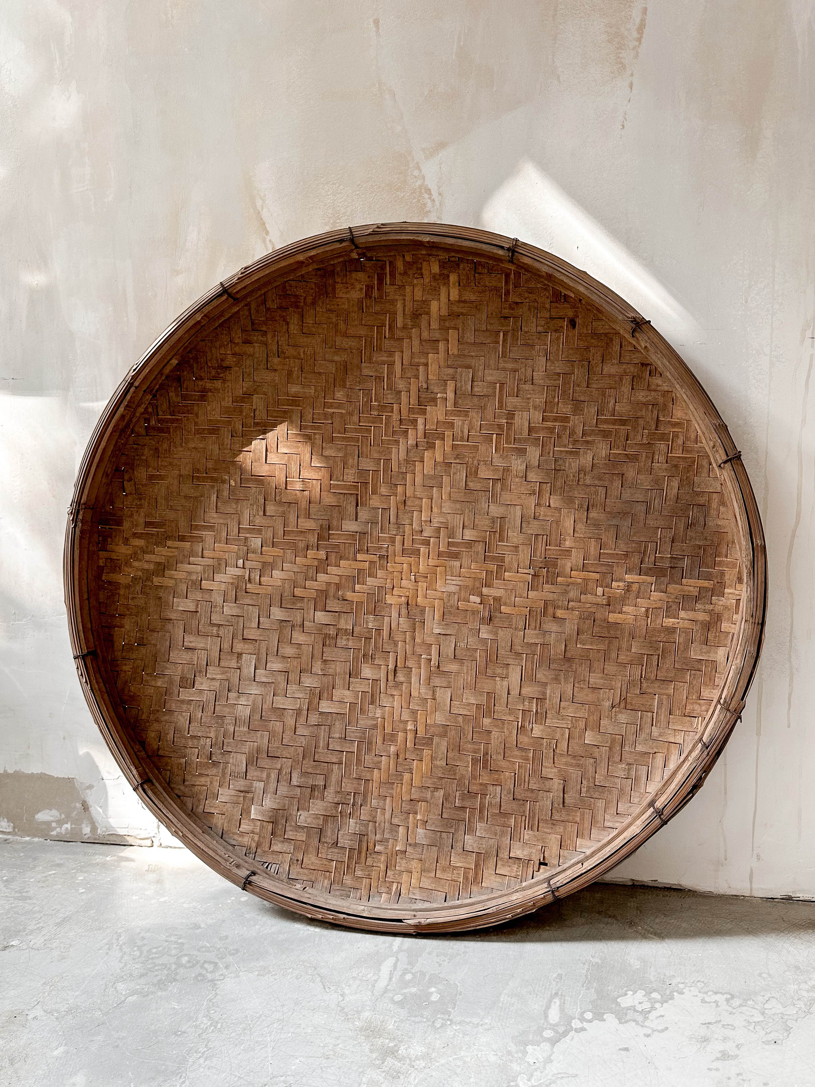 large Bamboo tea drying plate