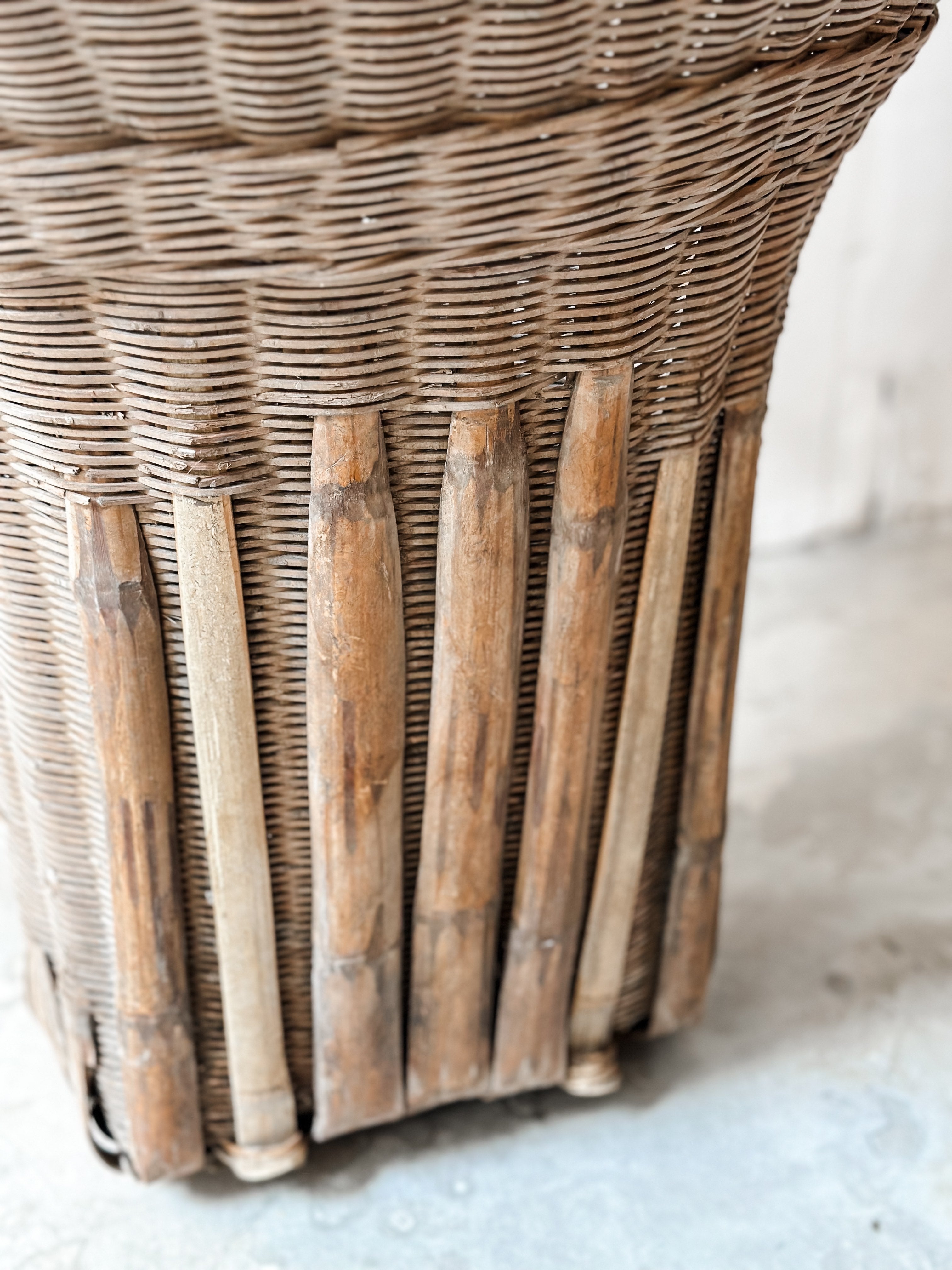 Old Chinese harvesting basket