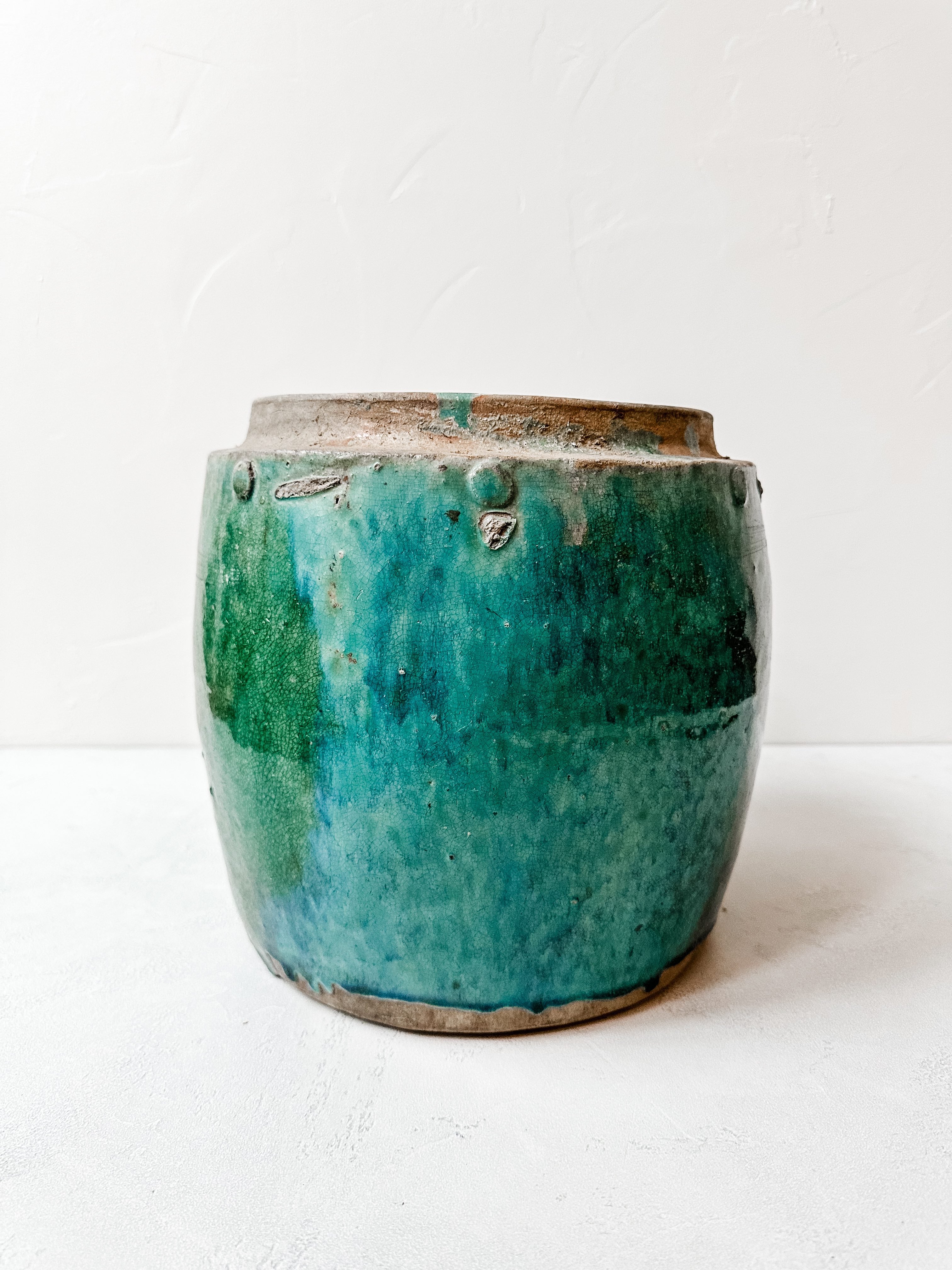 The antique ginger pot turquoise