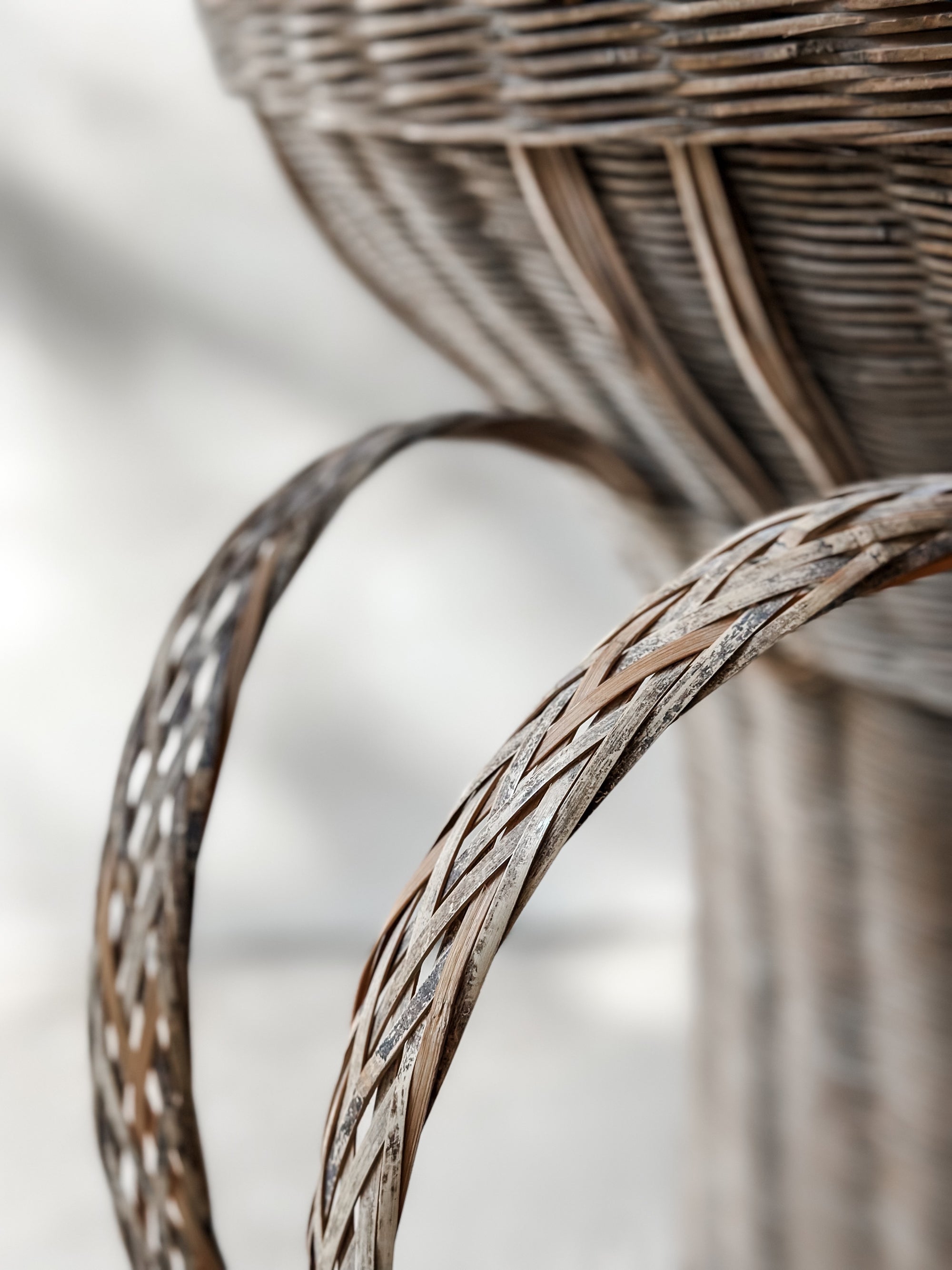 Old Chinese harvesting basket