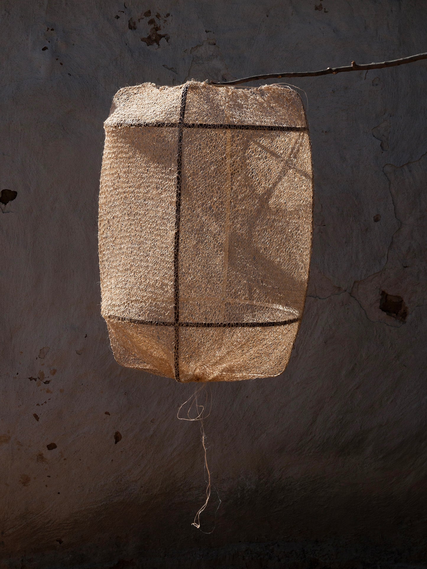 lamp bamboo / sisal tea dye