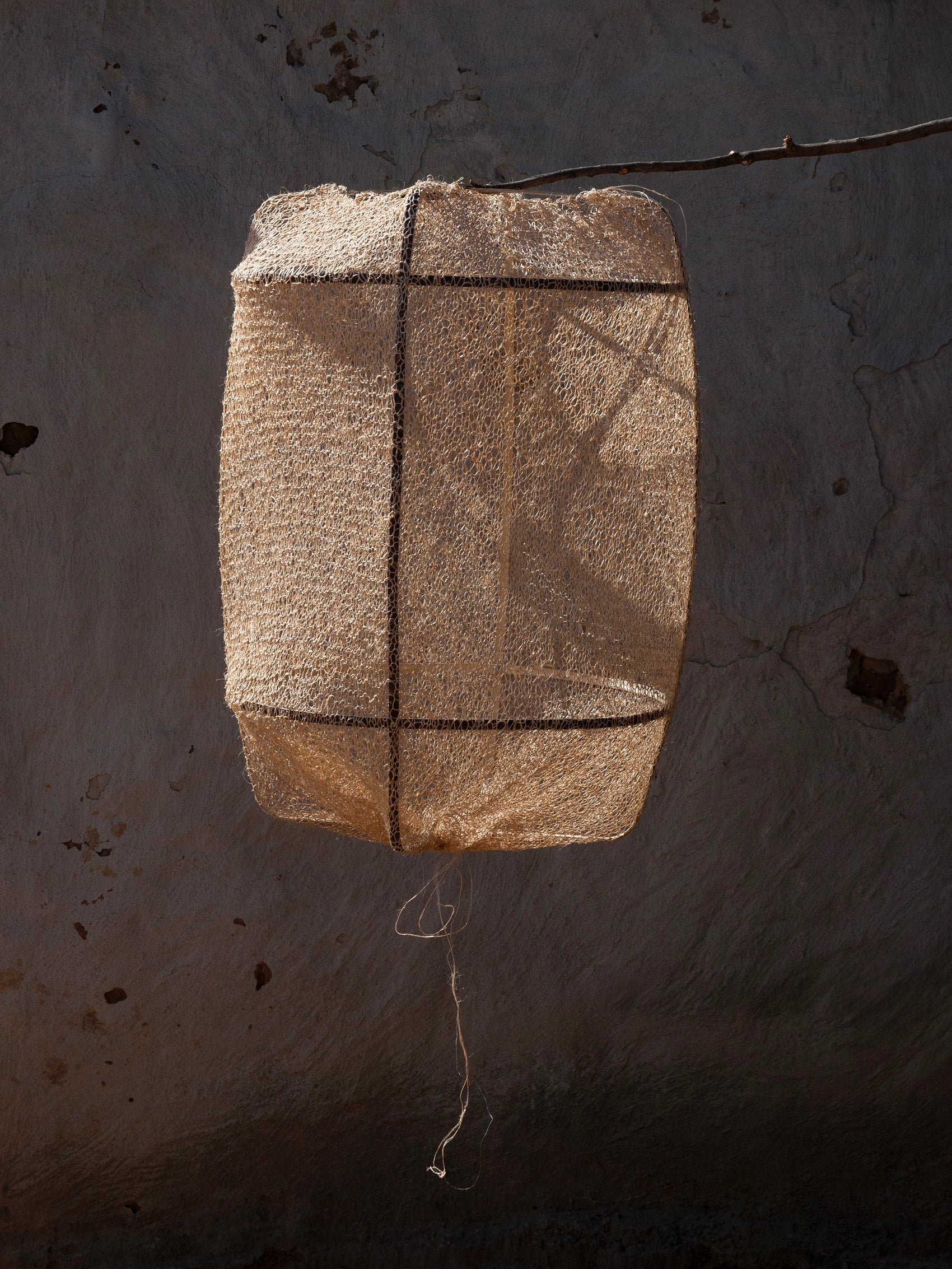 lamp bamboo / sisal tea dye