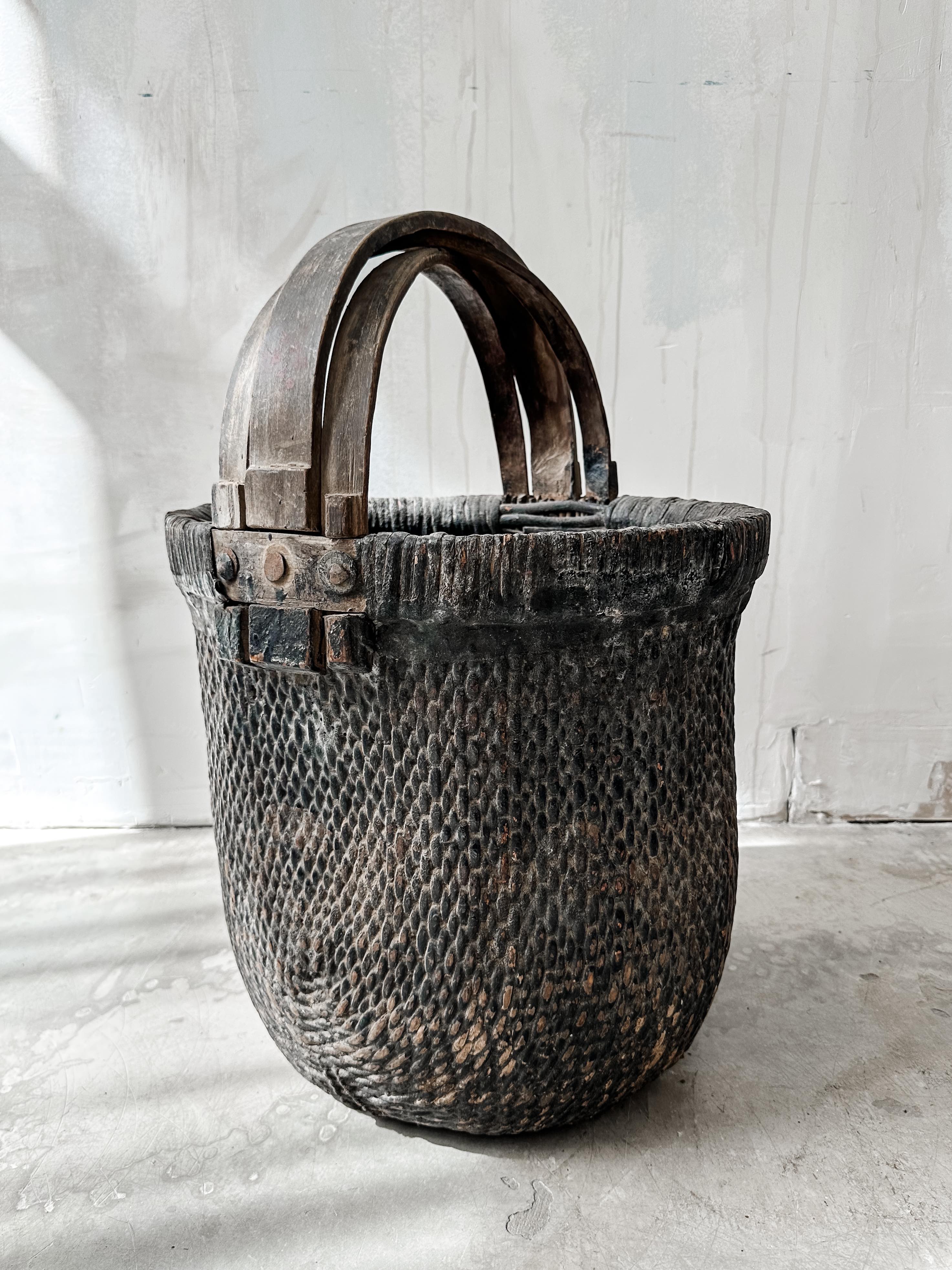 Old reed basket
