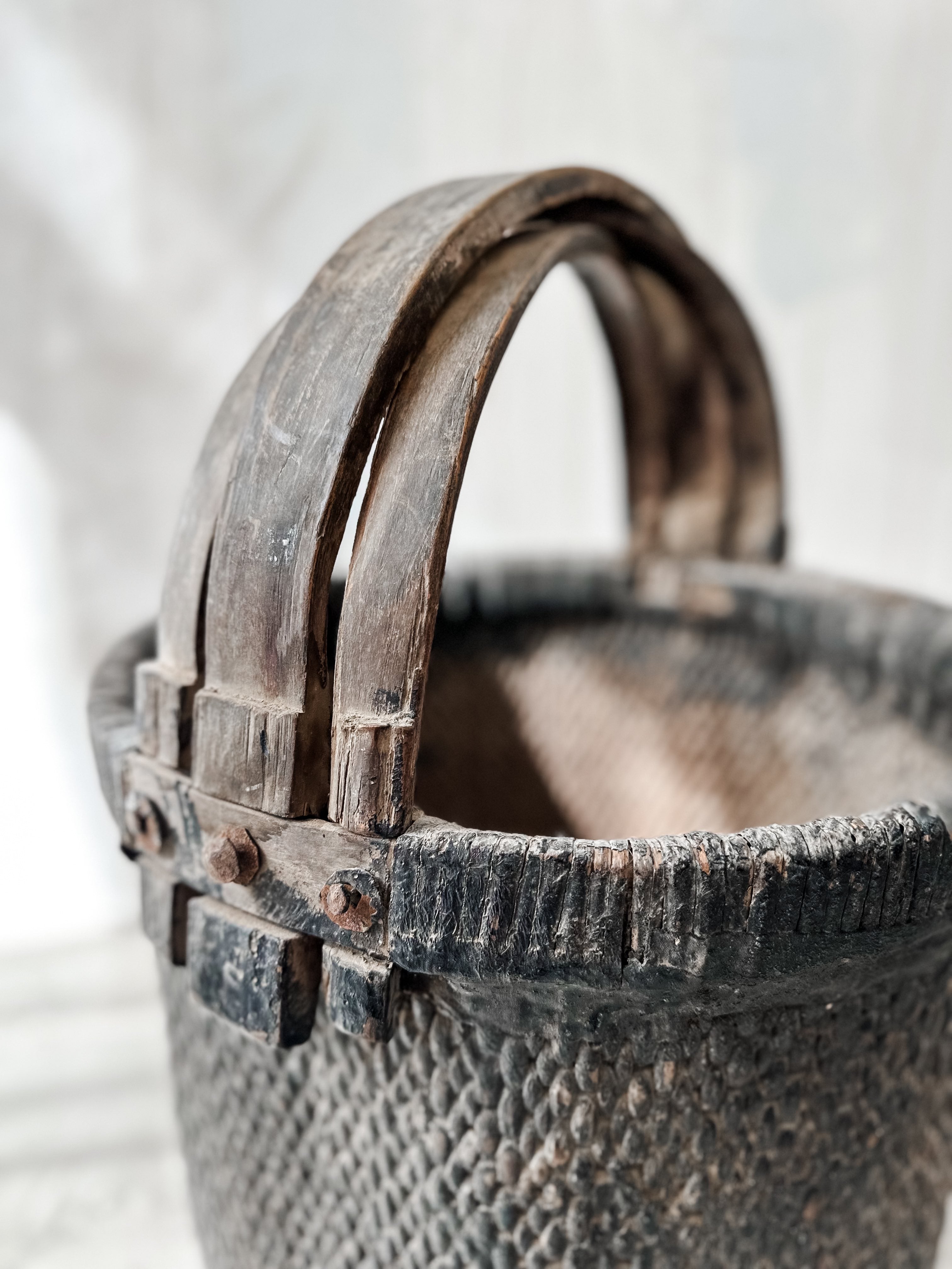Old reed basket