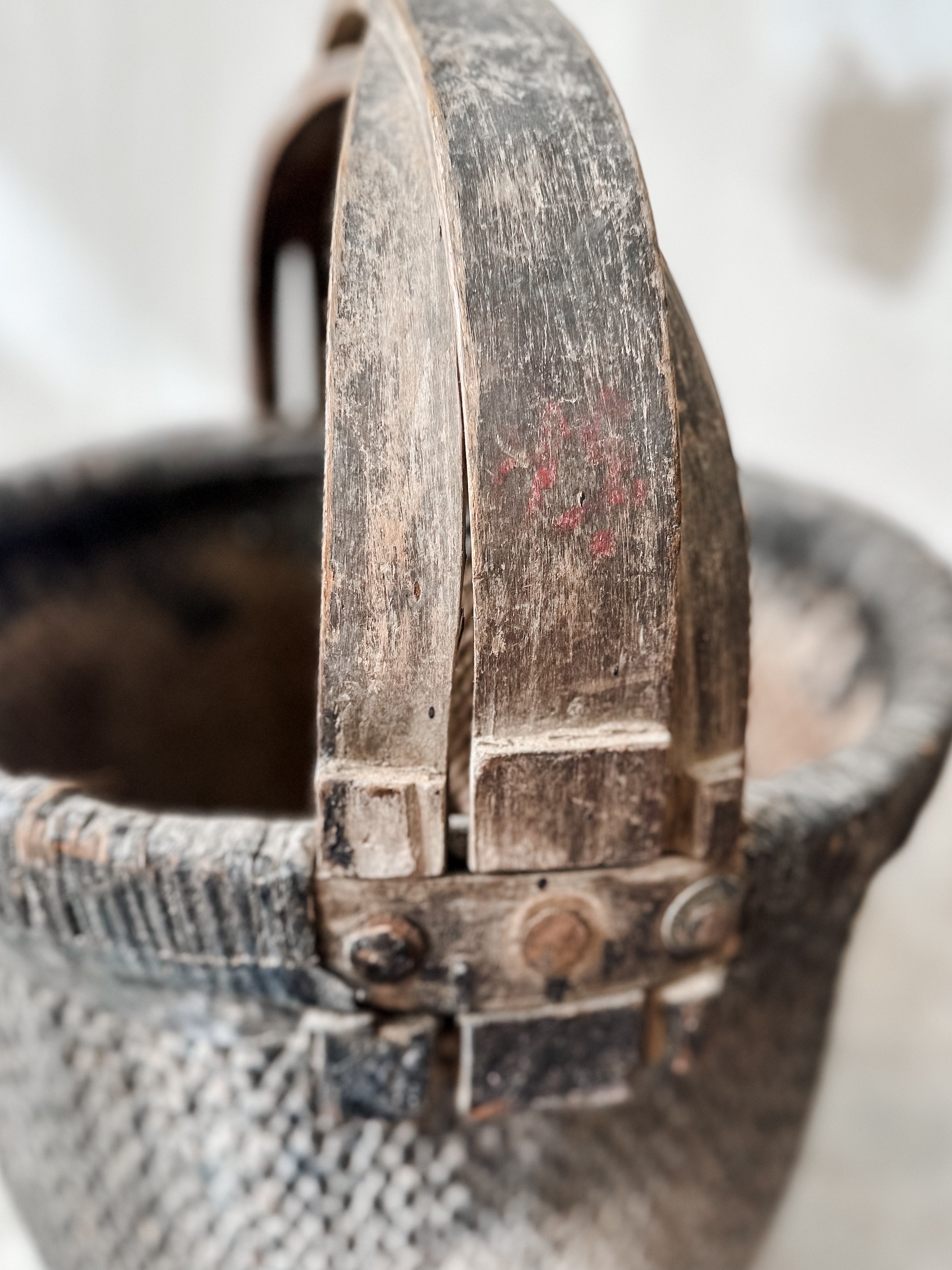 Old reed basket