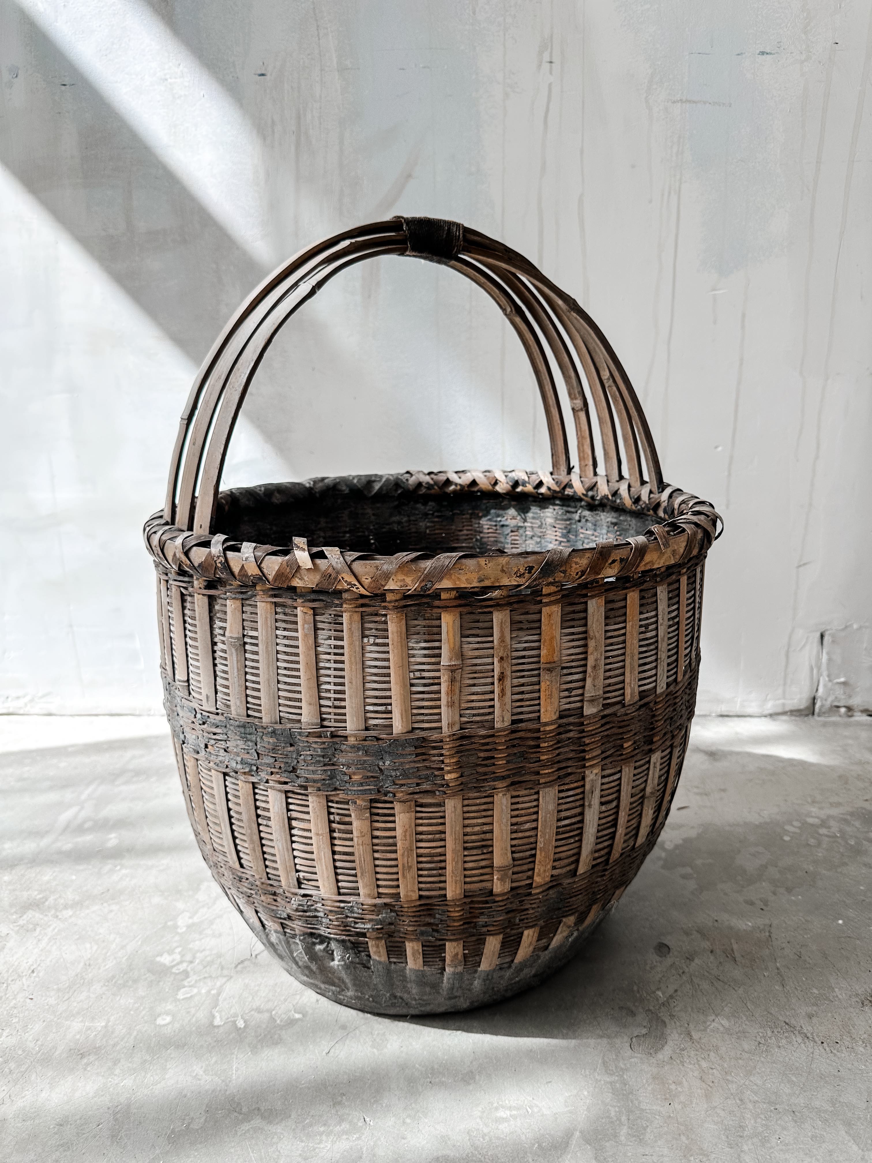 Old wicker basket