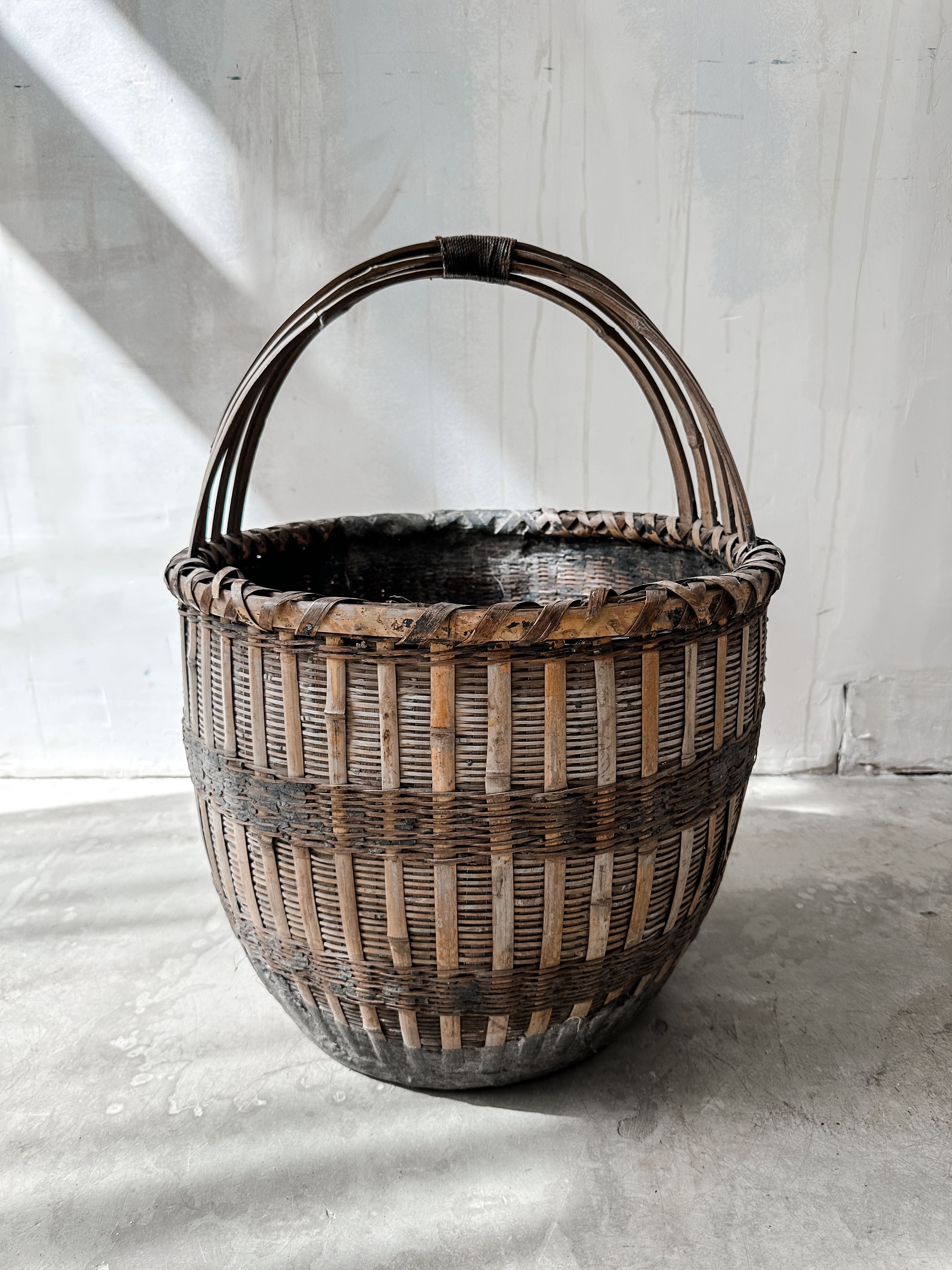 Old wicker basket