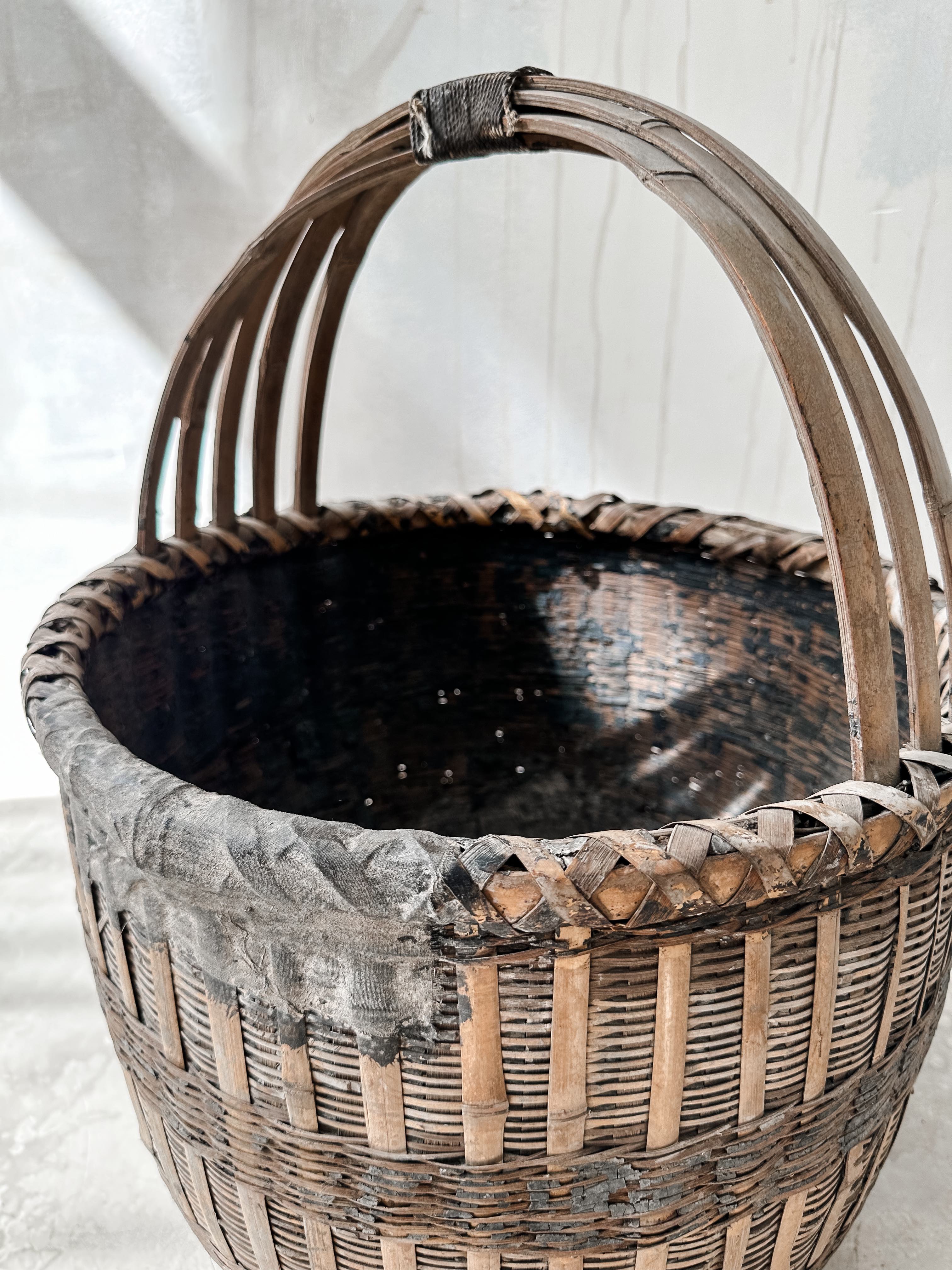 Old wicker basket