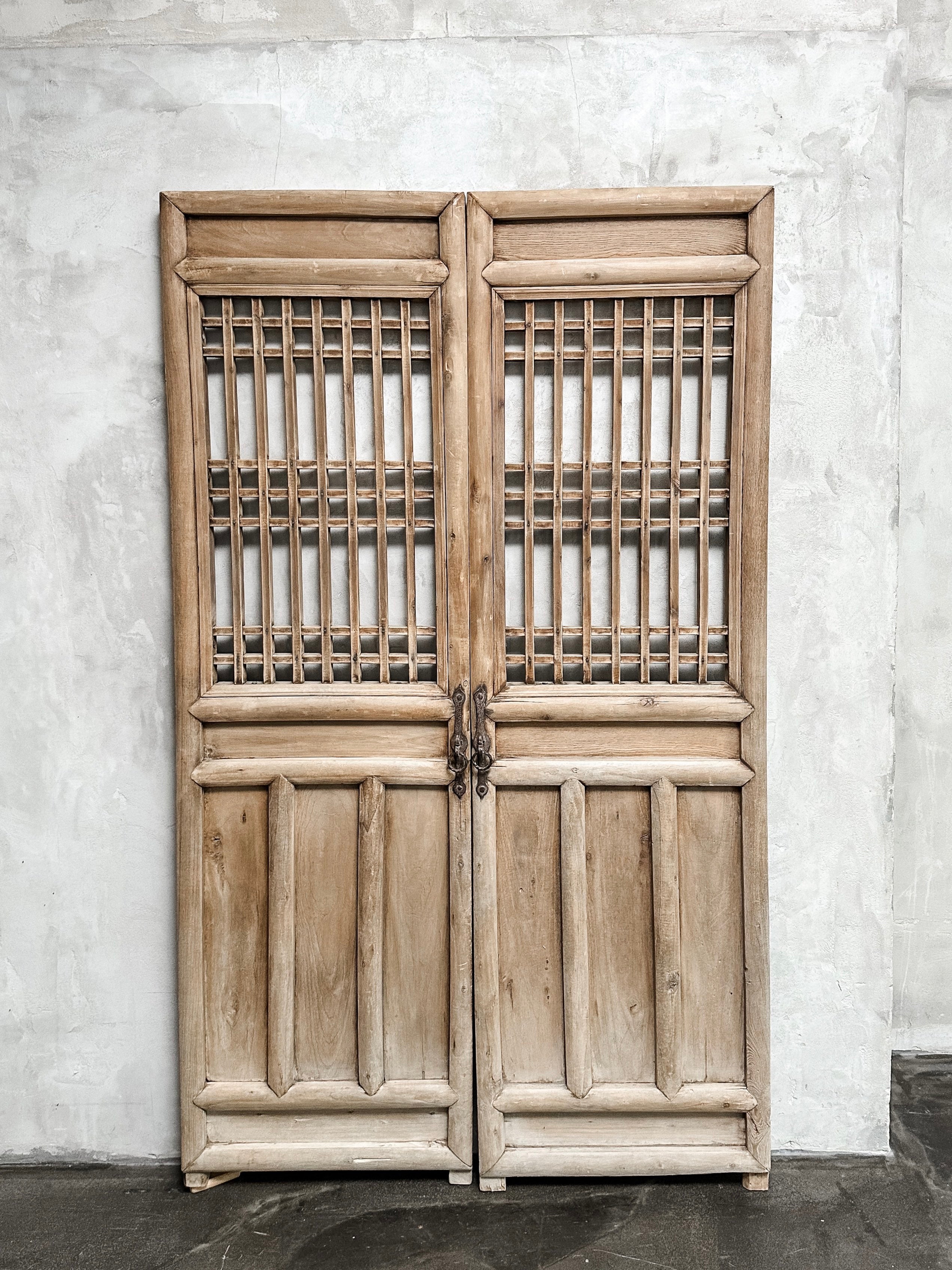 pair of old Chinese door panels