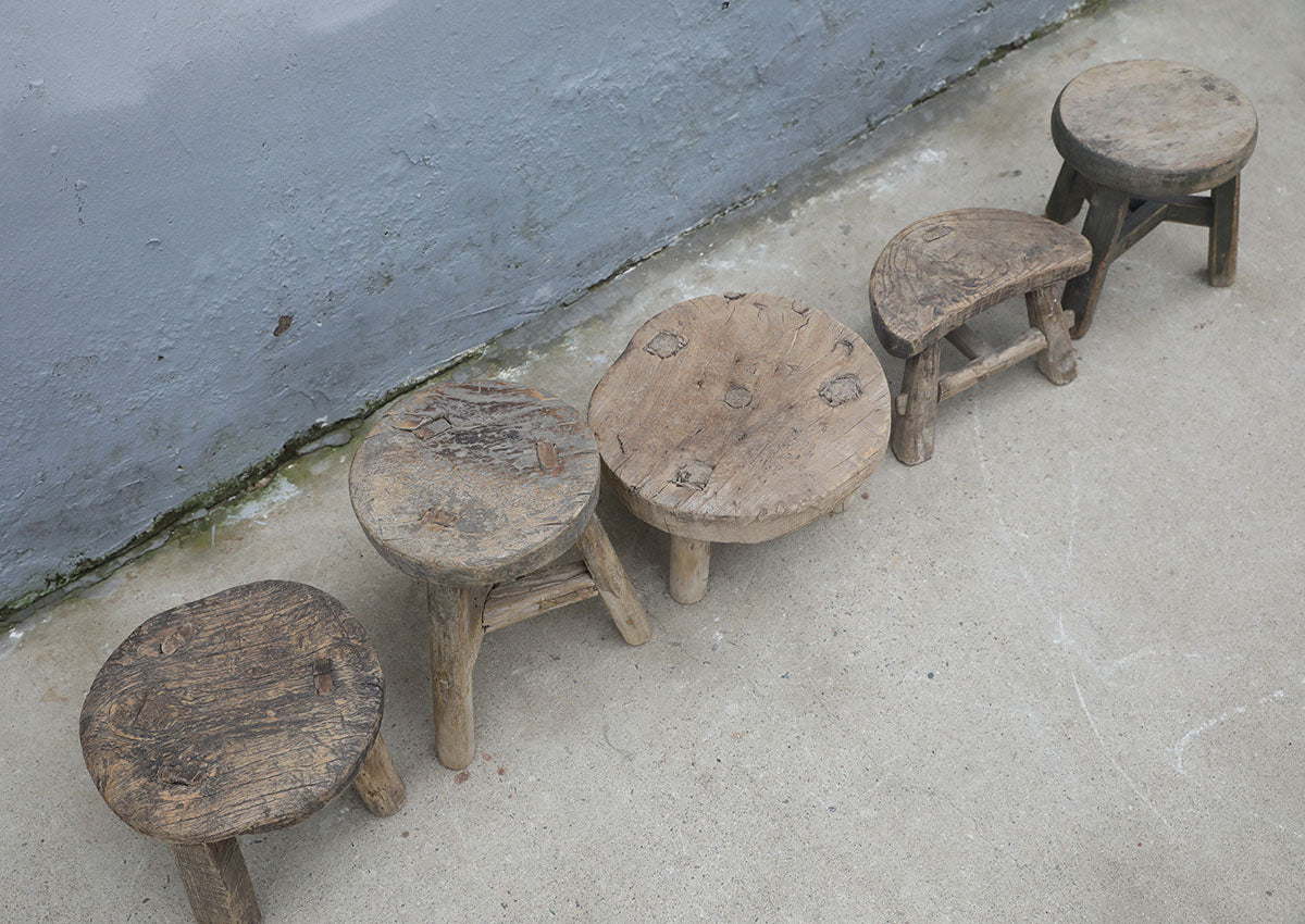 OLD MINI STOOL round