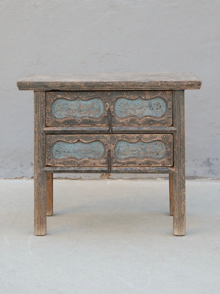console table hint of blue