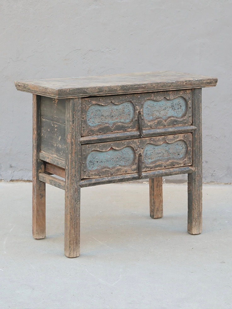 console table hint of blue