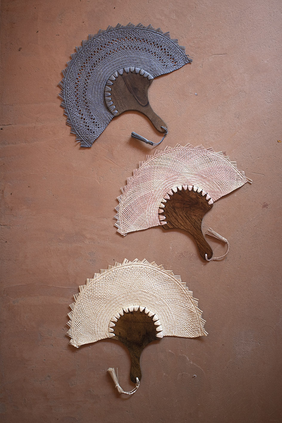 handwoven palm fan