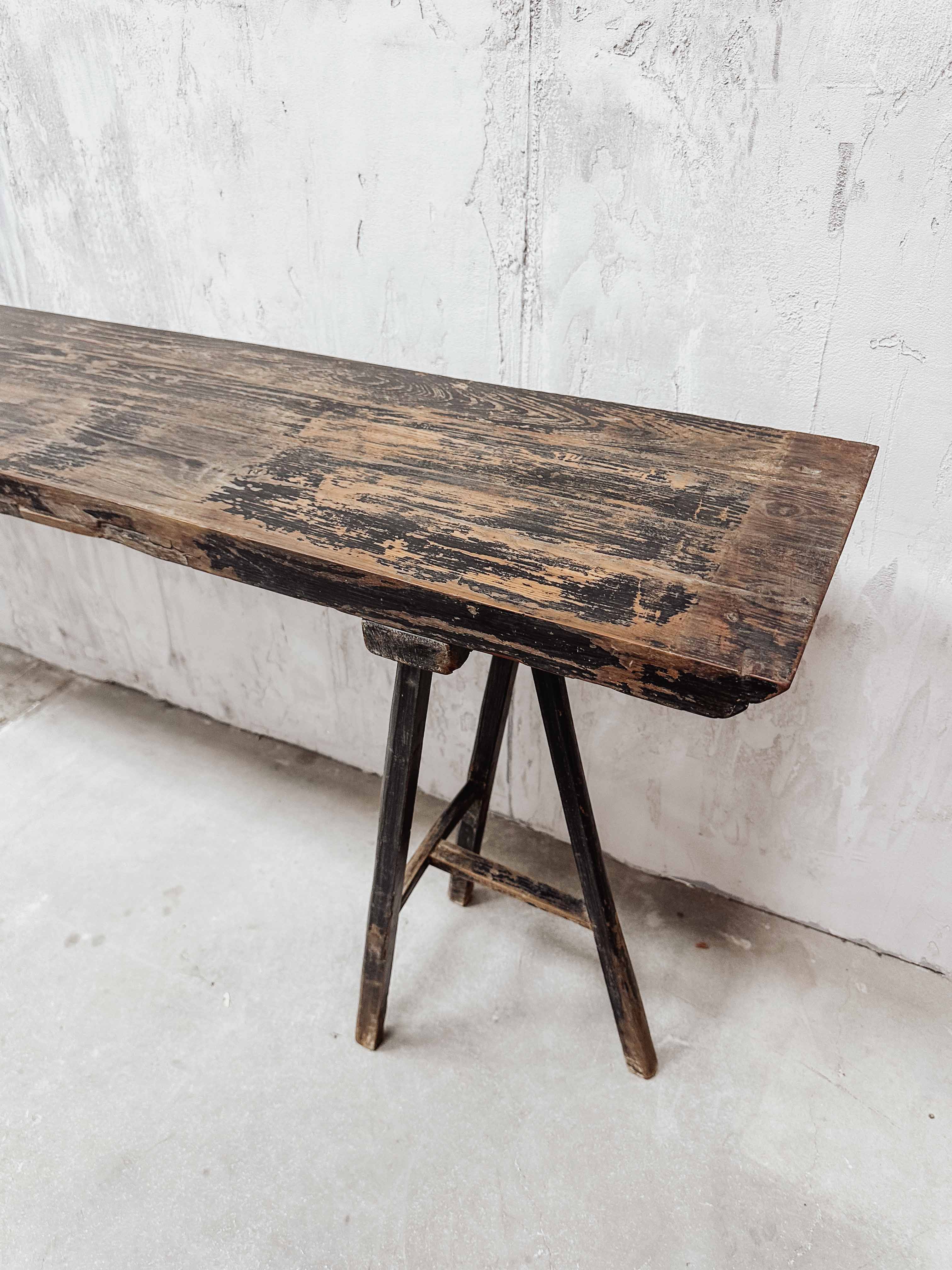 The antique Chinese painting table