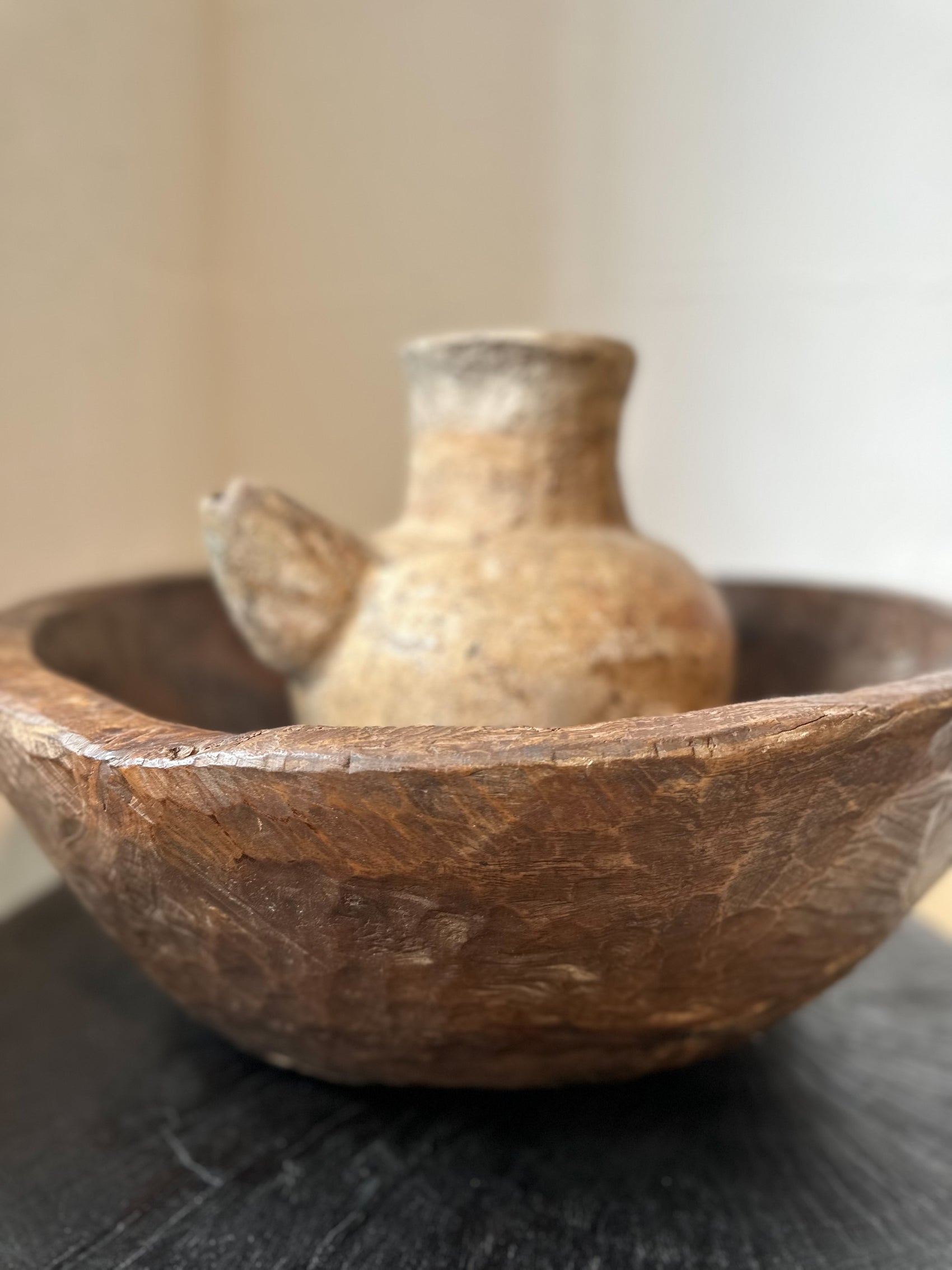 wooden bowl teak large