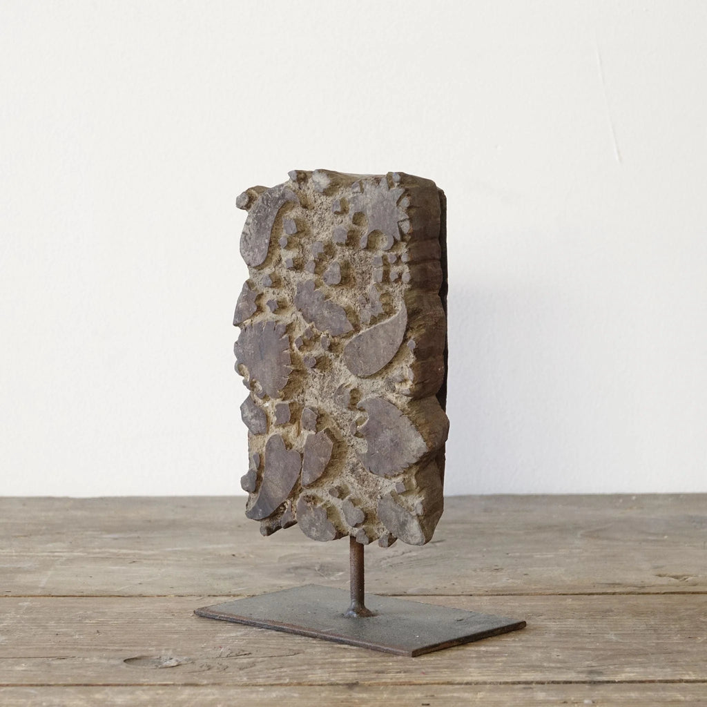 old block printing stamp 