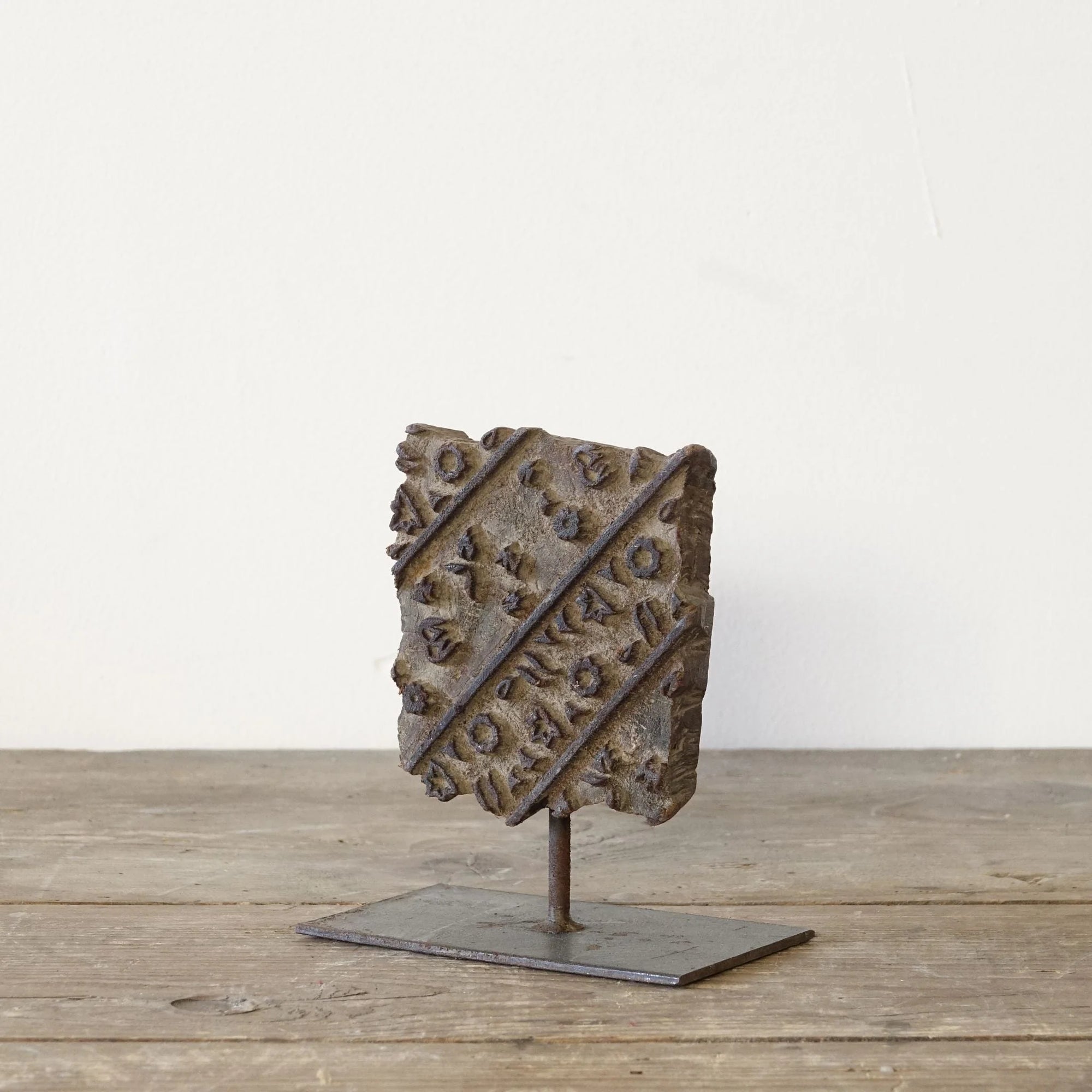 alter indischer Blockstempel