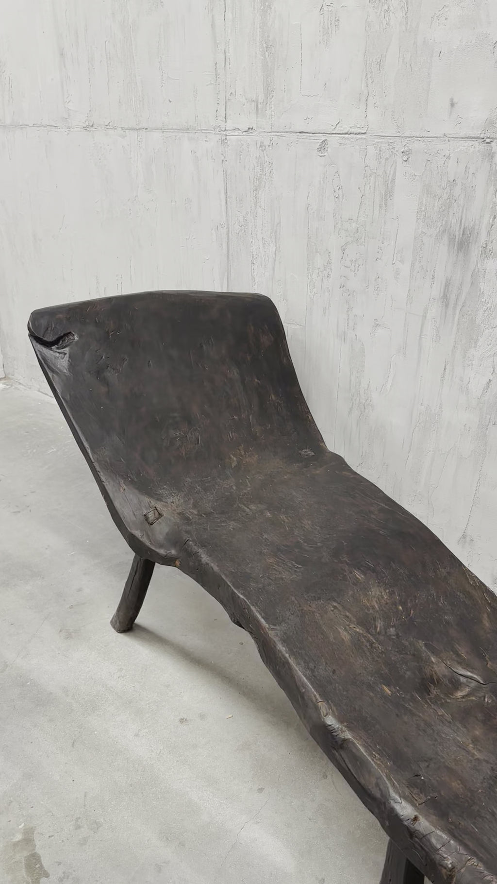The burnt primitive bench