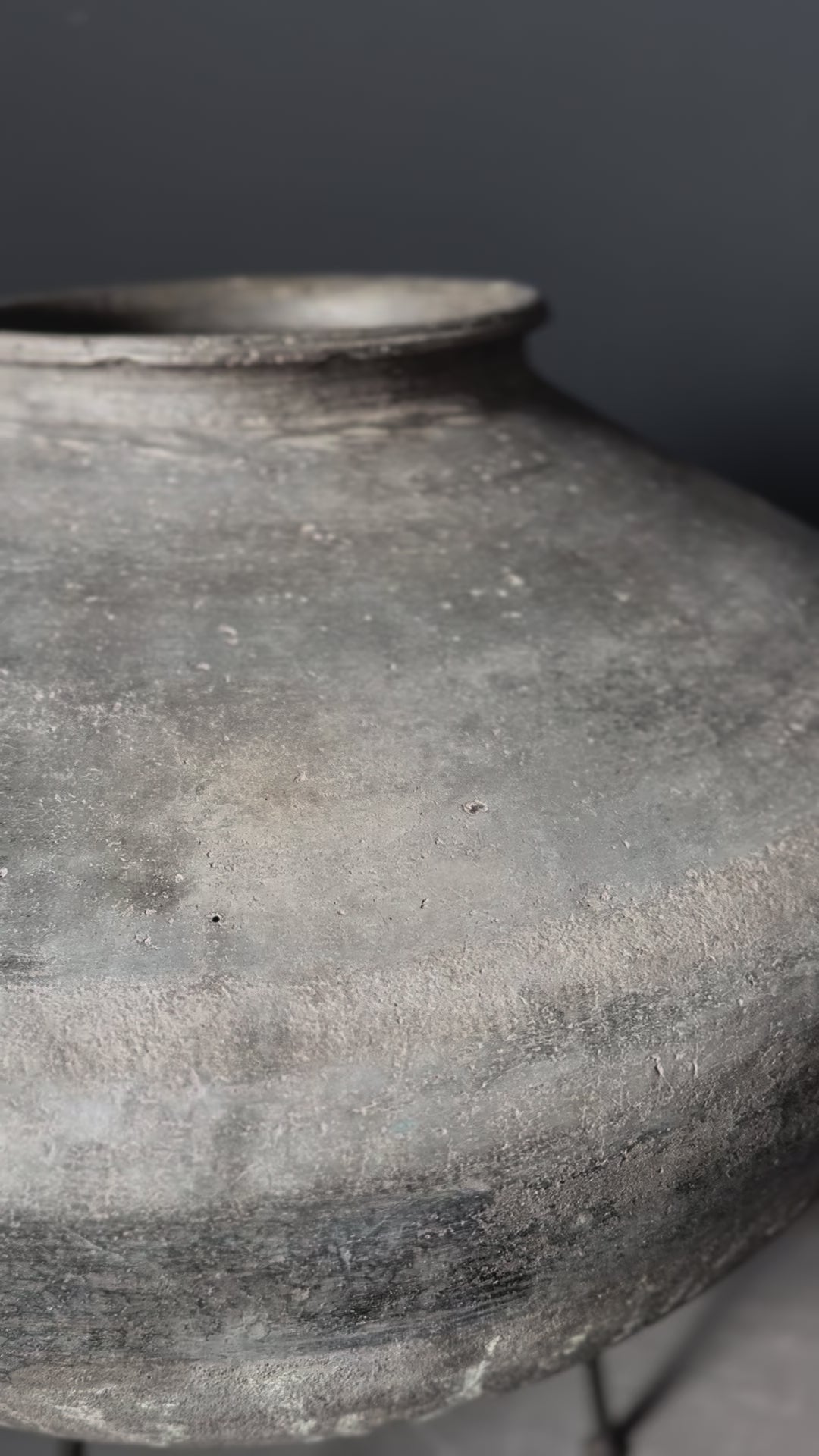 old Indian vessel with stand #1
