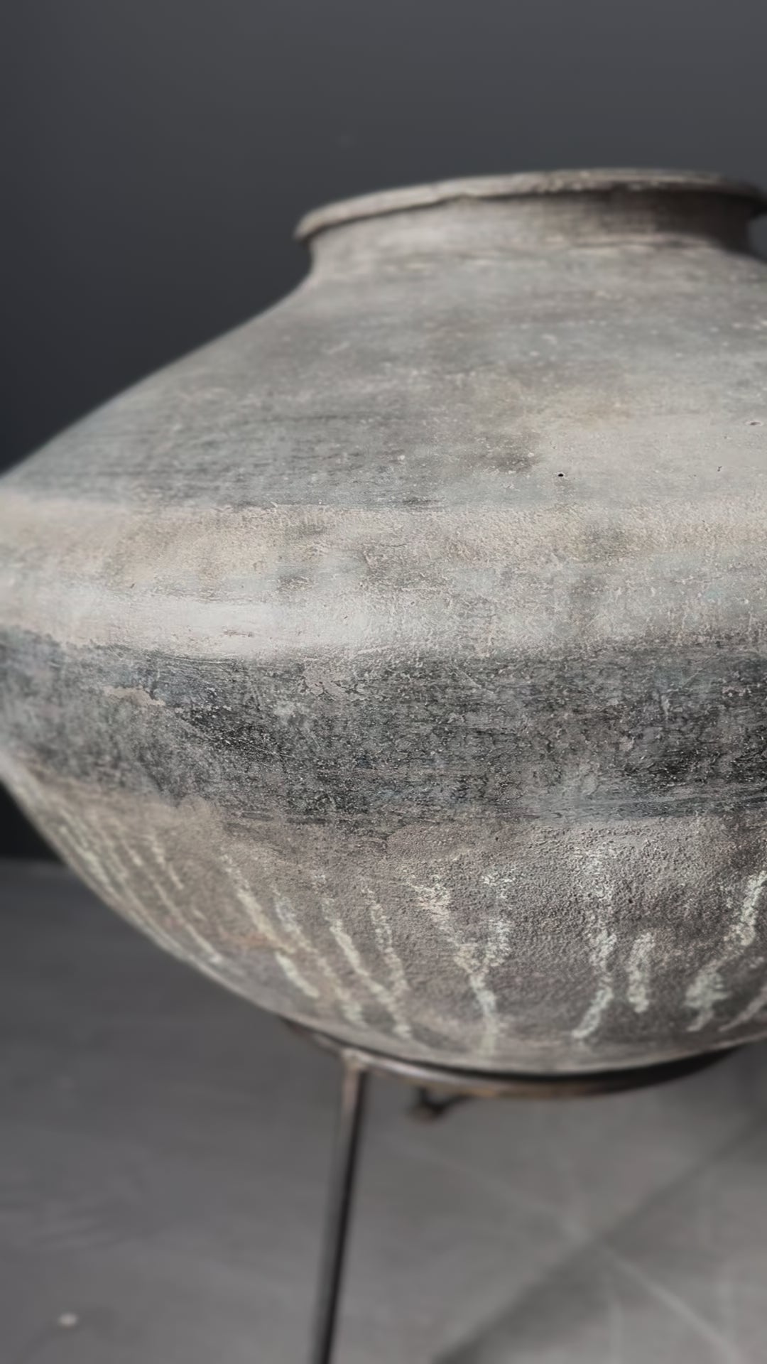 old Indian vessel with stand #1