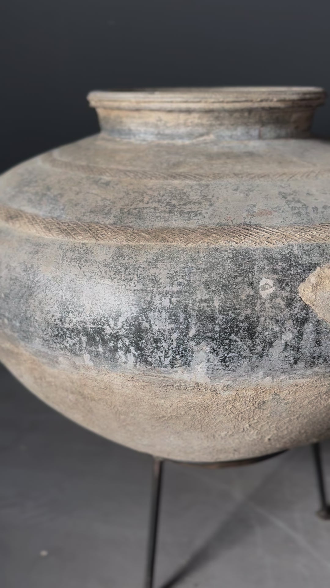 old Indian vessel with stand #2