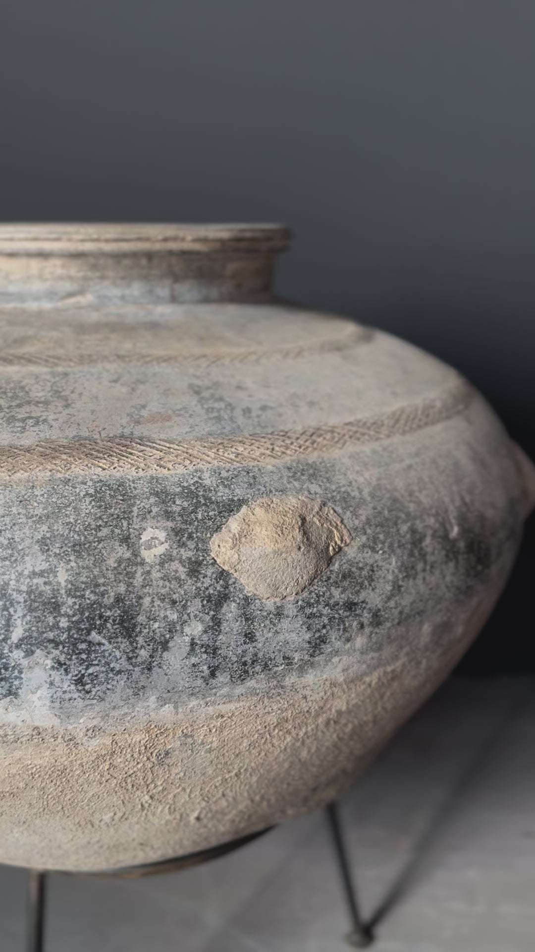 old Indian vessel with stand #2