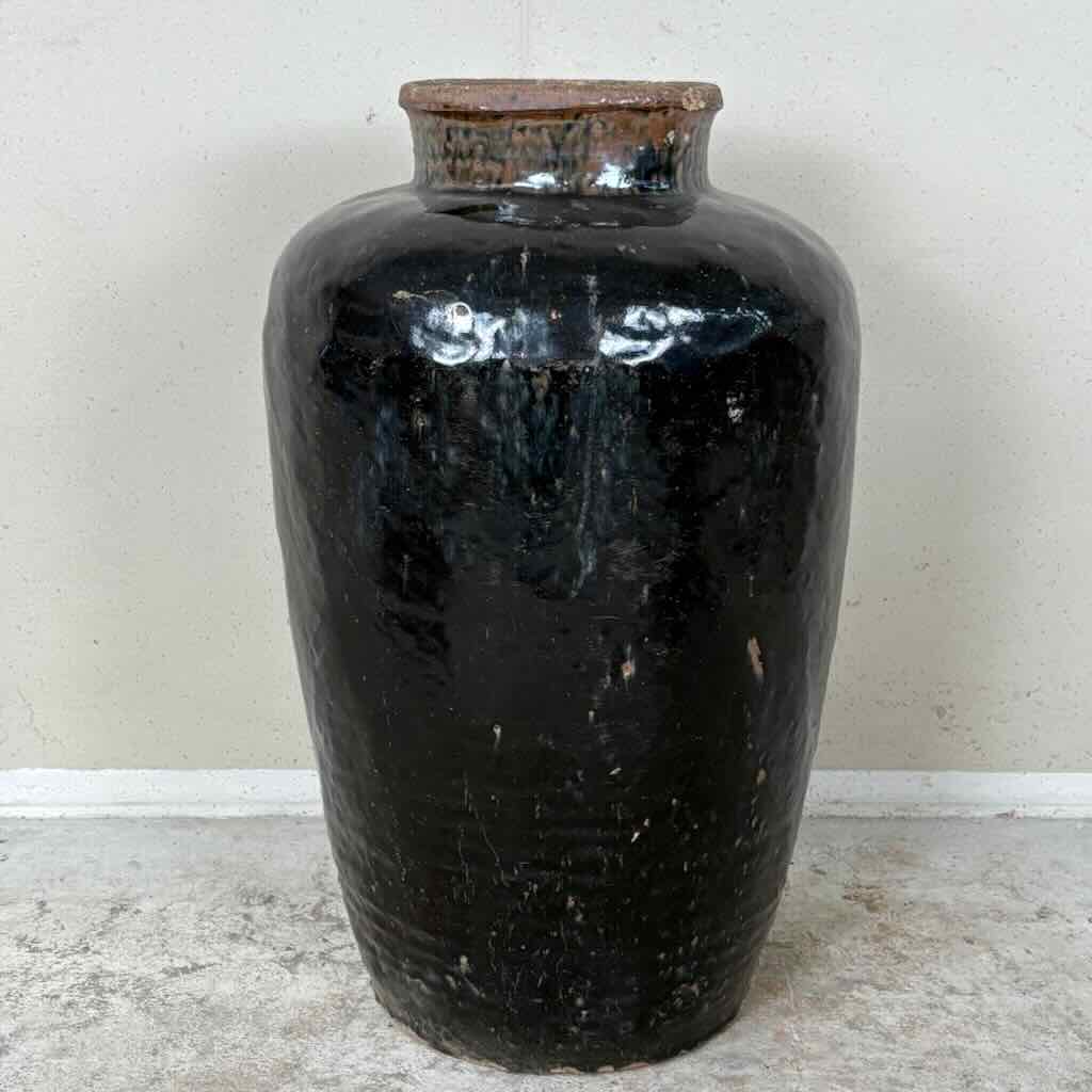 Shanxi black - tall patina vessel No. 7 (custom order)