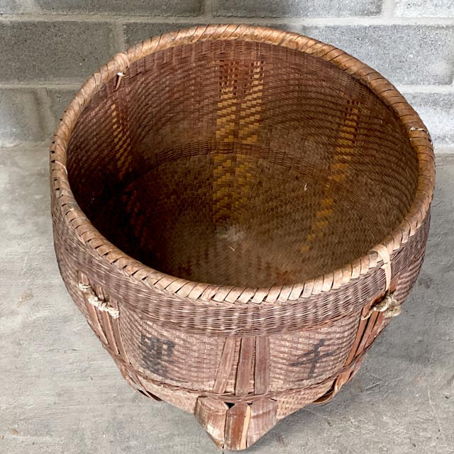 Old Chinese farmer's basket