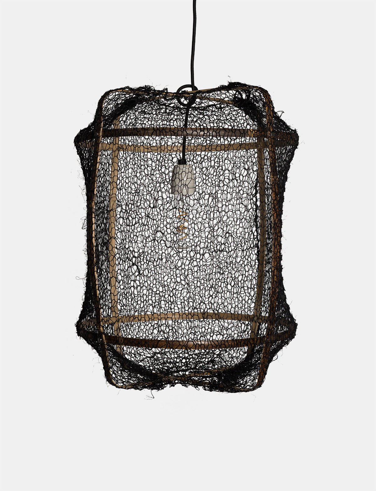 lamp bamboo / sisal black