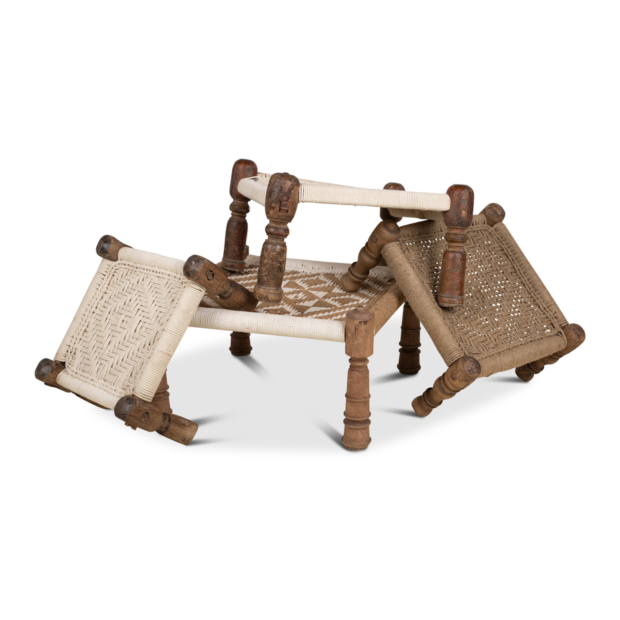 "Charpai" Daybed Hocker