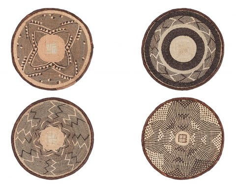 Tonga basket plate