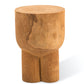 Solid wooden tripod stool