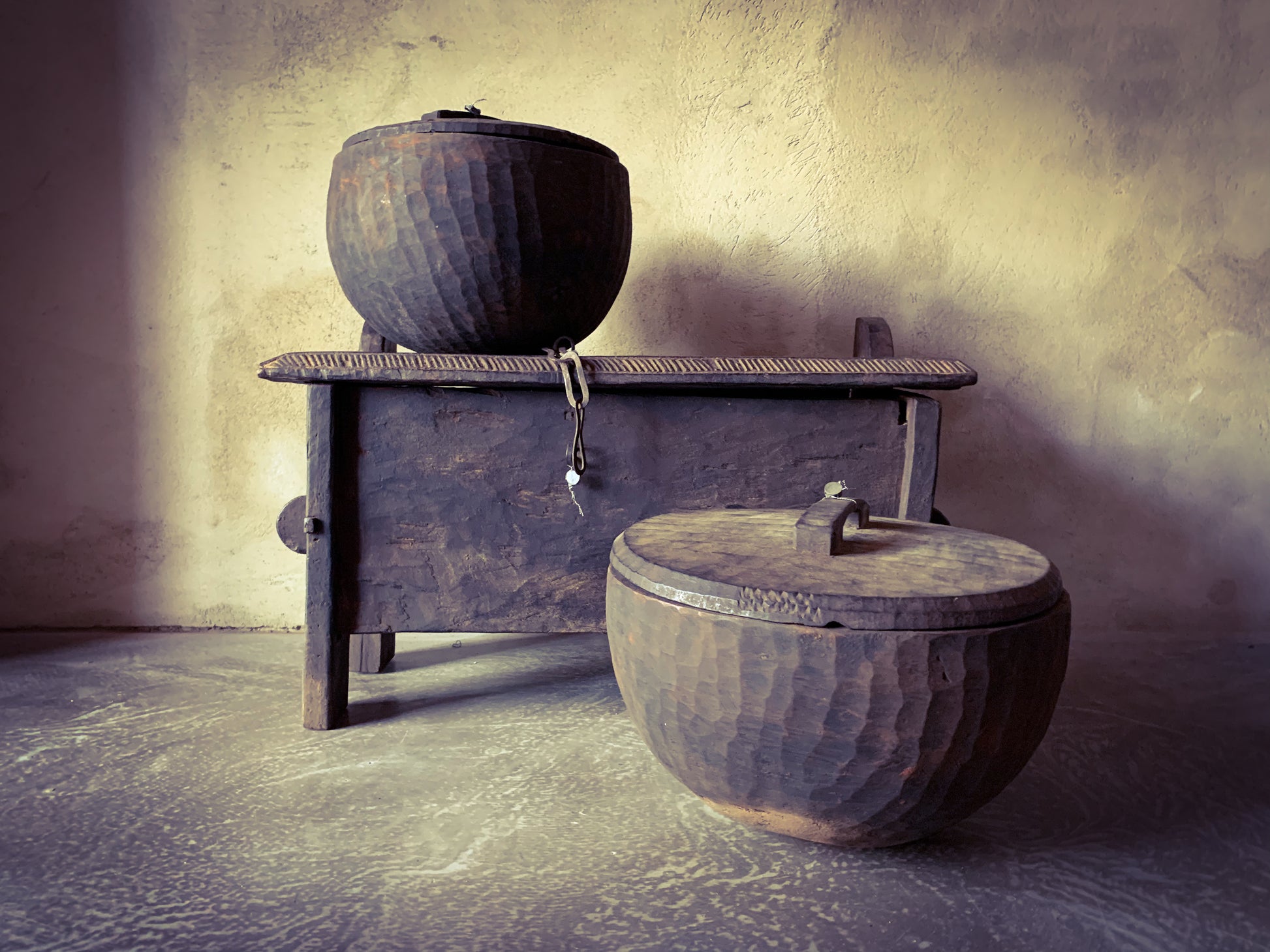 Holz Topf mit Deckel - Mo's Interior Art