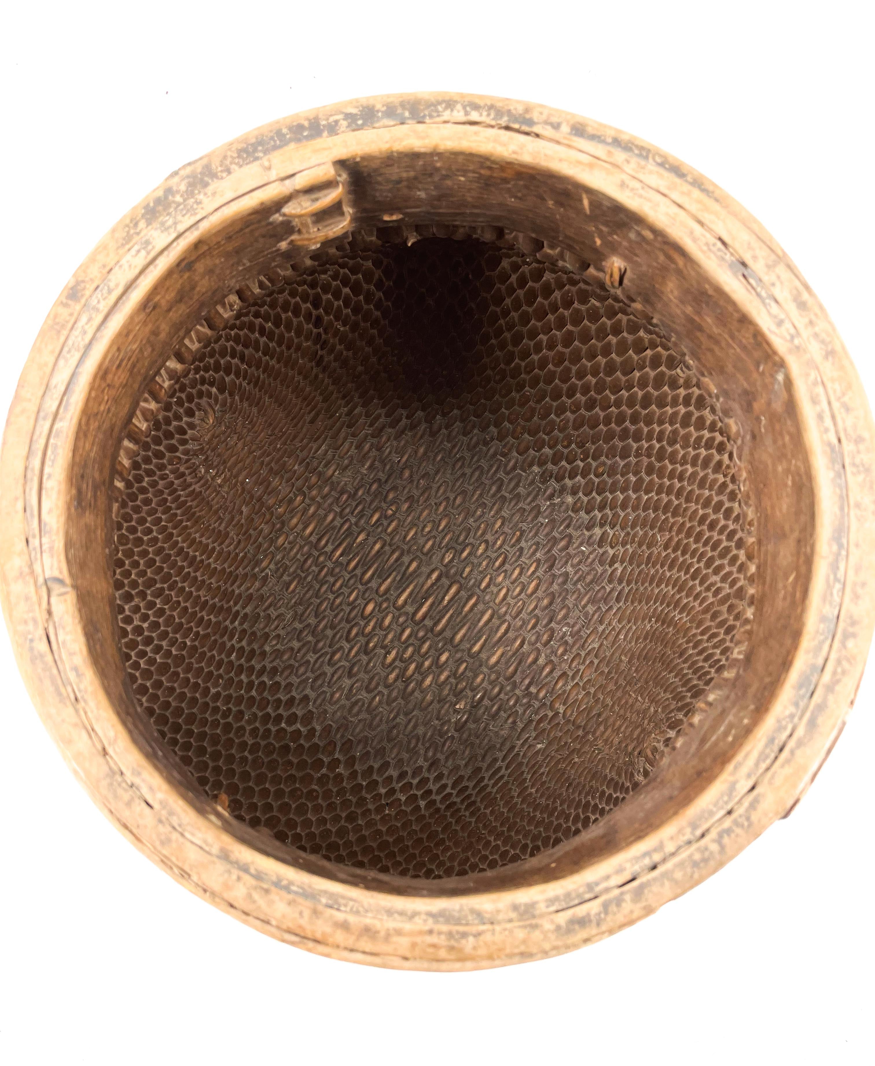 Old Chinese rattan basket