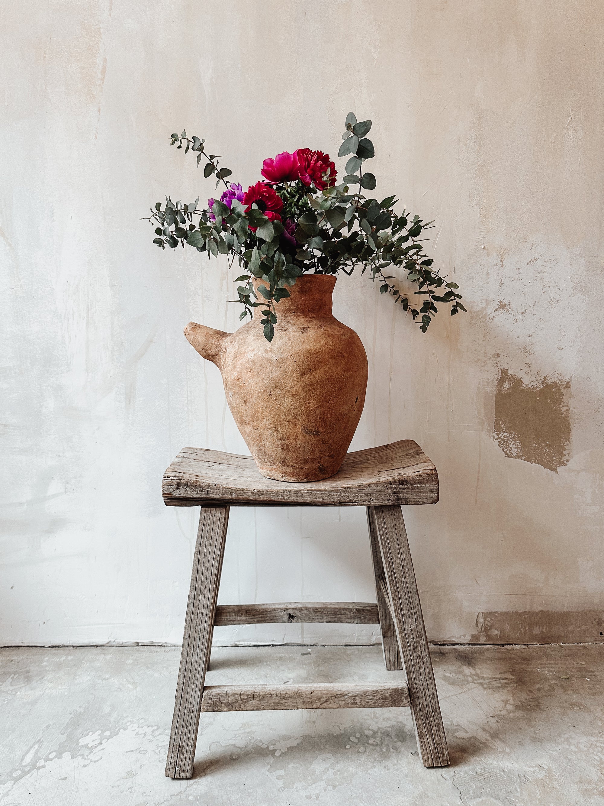 Old Indonesian water jar ocher