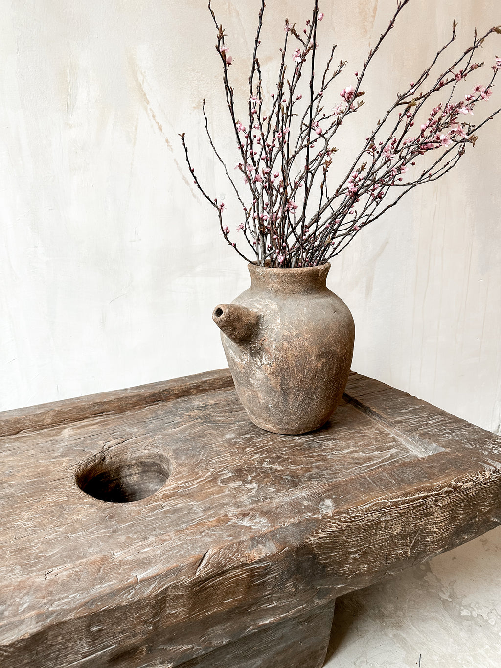 Old Indonesian water jar brown