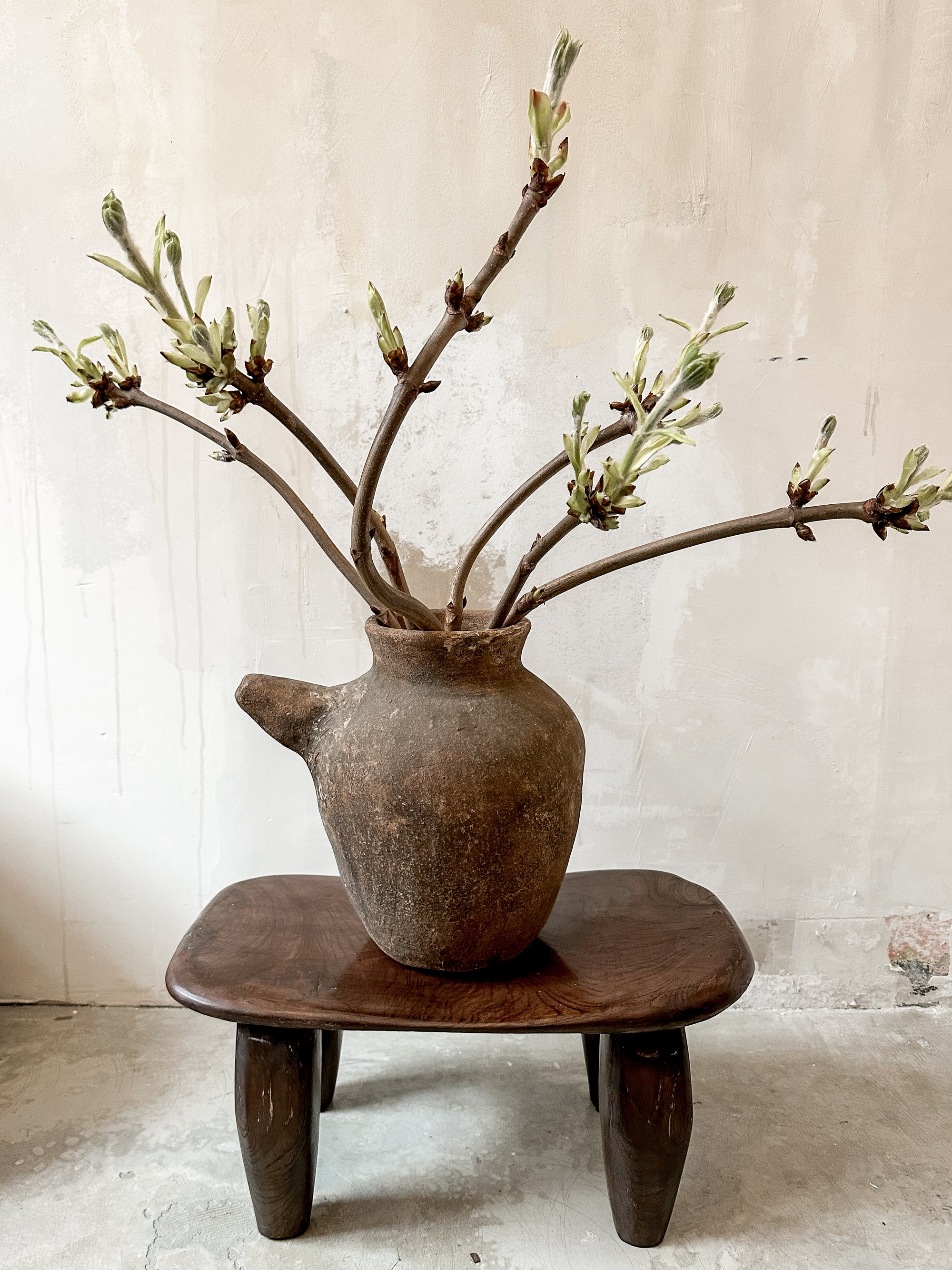 Old Indonesian water jar brown