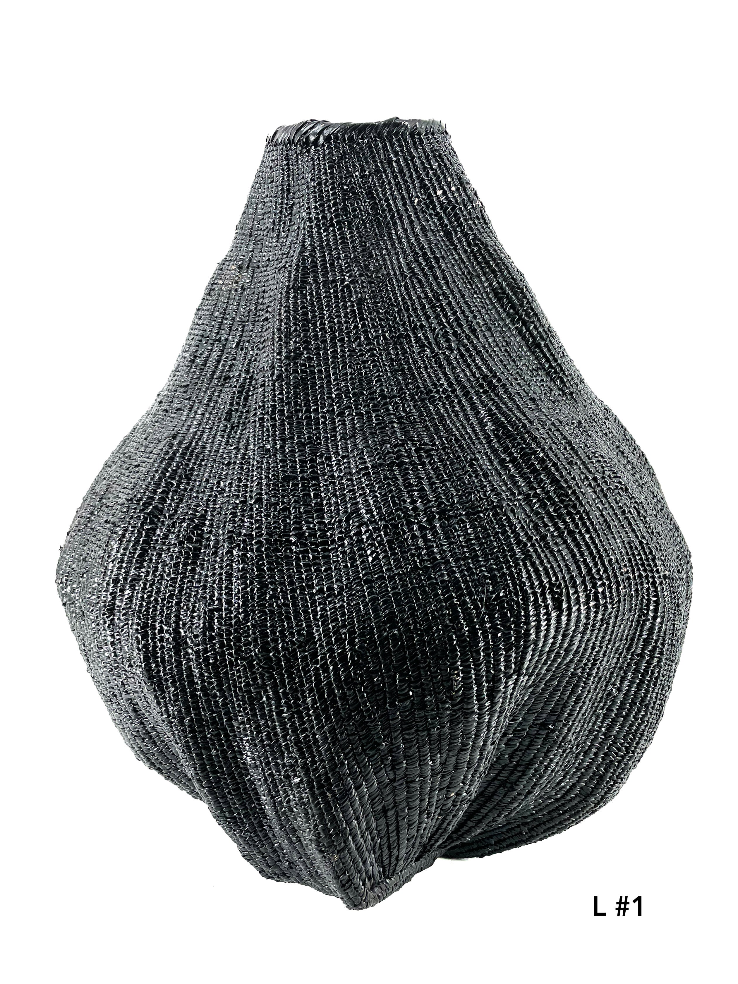 Garlic gourd basket black