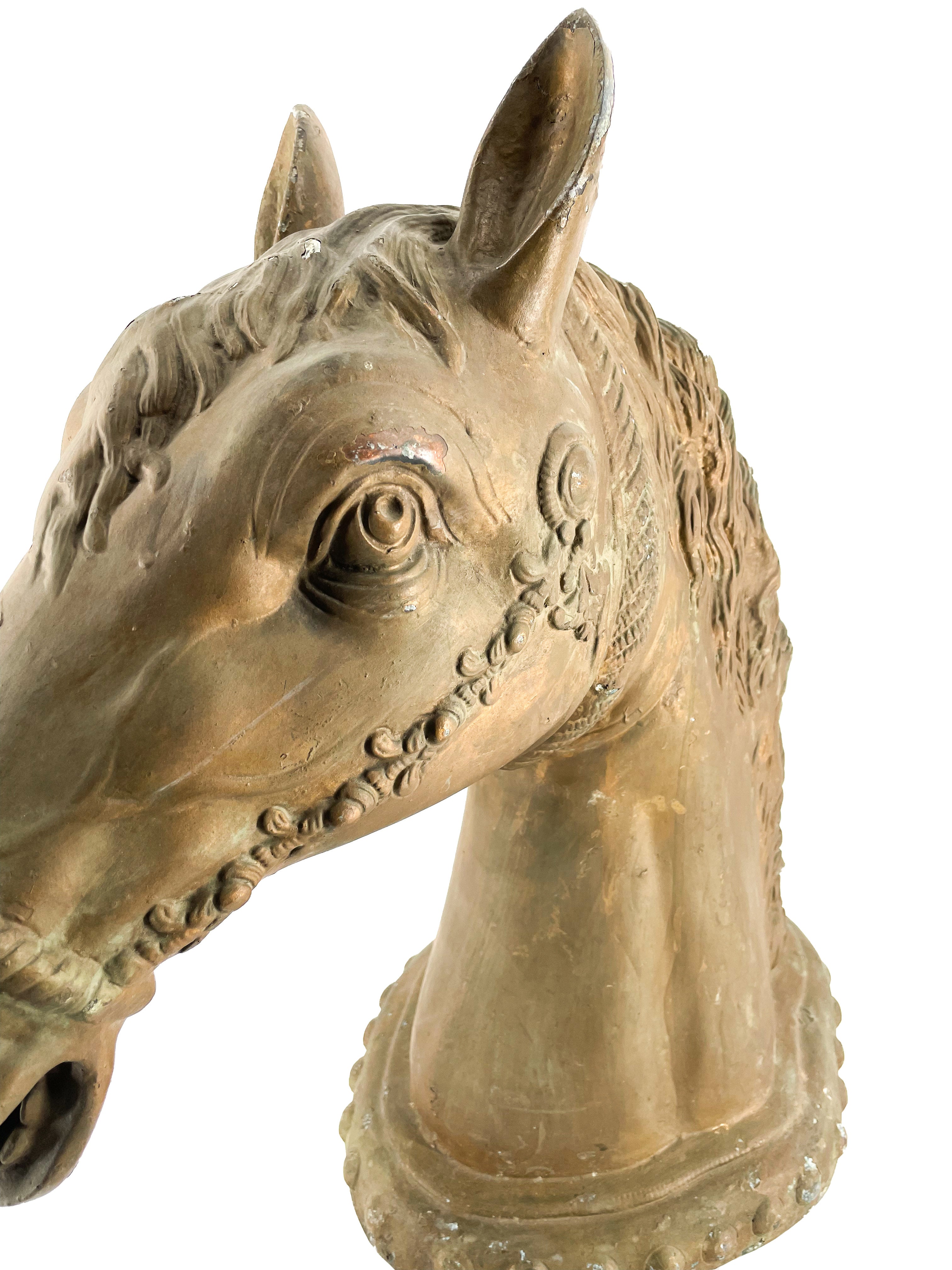 horse sculpture aluminum