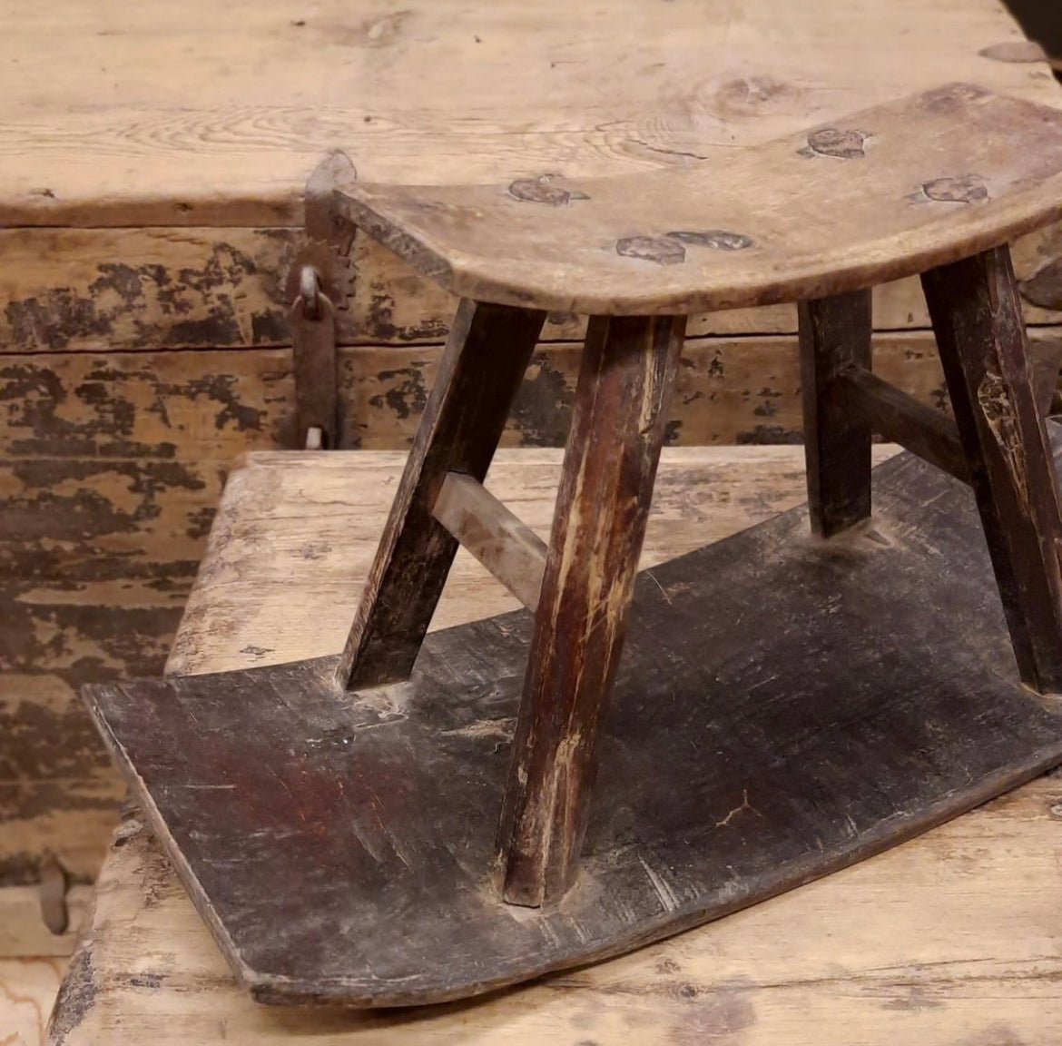 Vintage rice stool #1